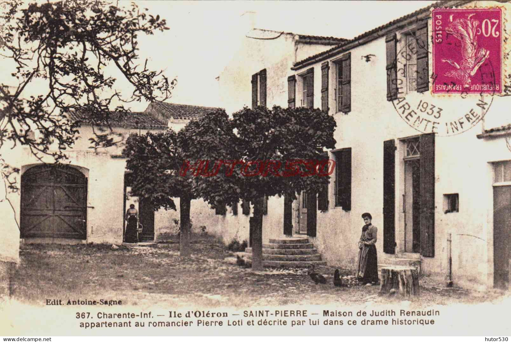 CPA ILE D'OLERON - CHARENTE MARITIME - SAINT PIERRE - MAISON DE JUDITH RENAUDIN - Ile D'Oléron