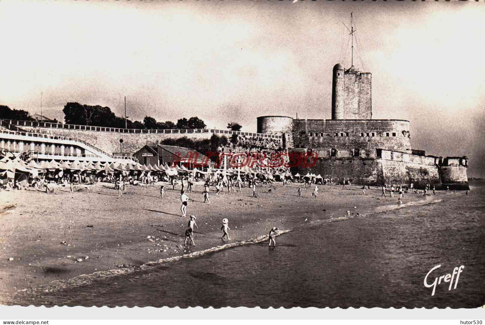 CPSM FOURAS LES BAINS - CHARENTE MARITIME - LA GRANDE PLAGE - Fouras-les-Bains