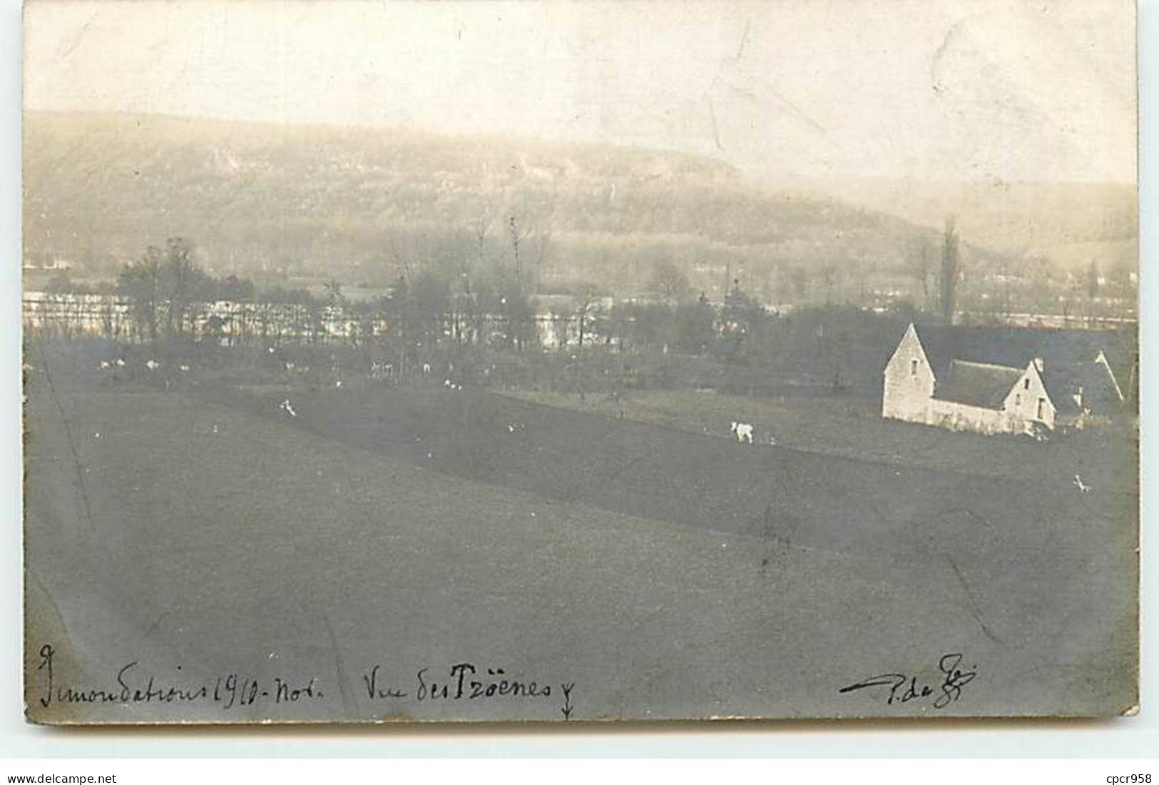 Carte à Identifier - N°90893 - Inondations 1910 - Vue Des Tröenes - Carte Photo à Localiser - To Identify