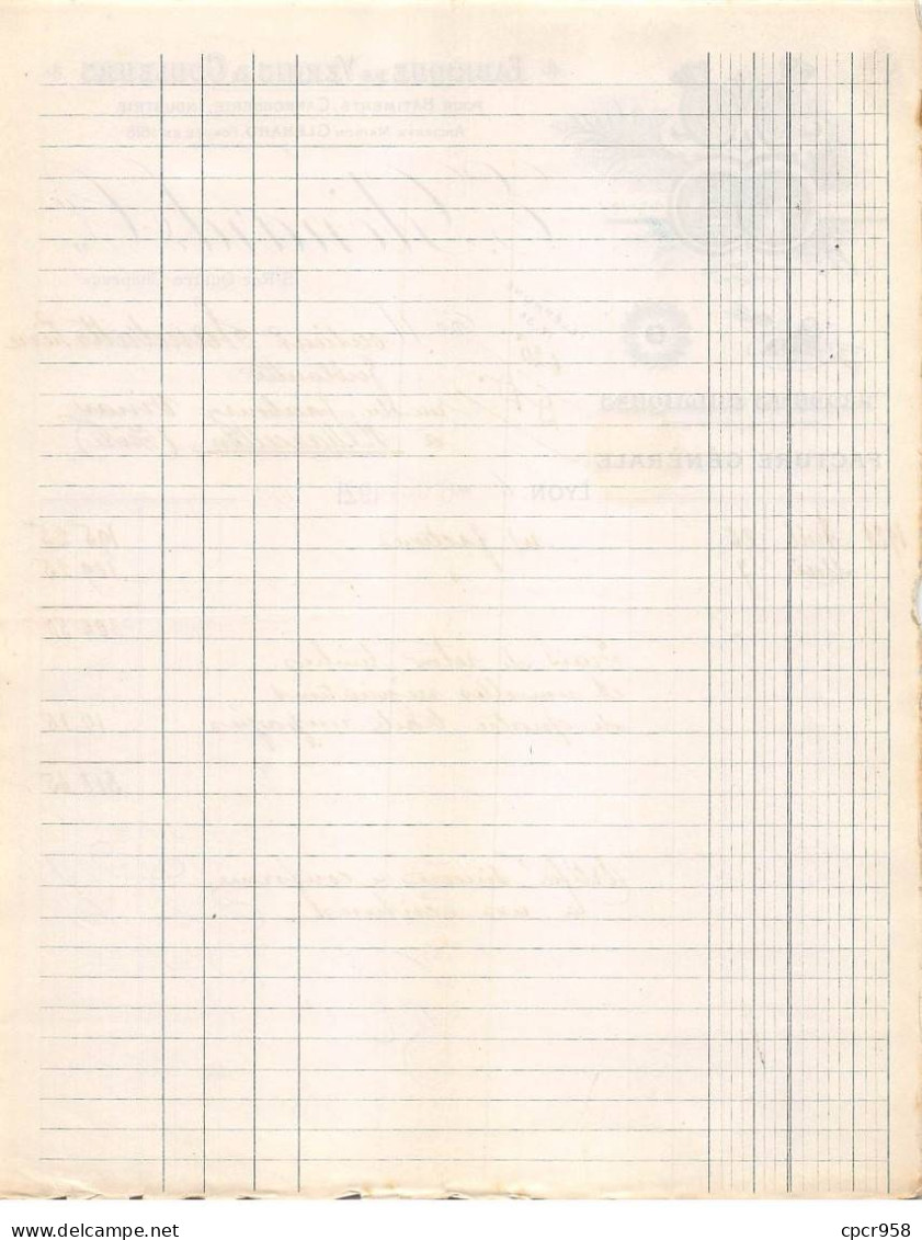 Facture.AM24560.Lyon.19??.E Glénard & Cie.Vernis & Couleurs.Carrosserie - 1900 – 1949