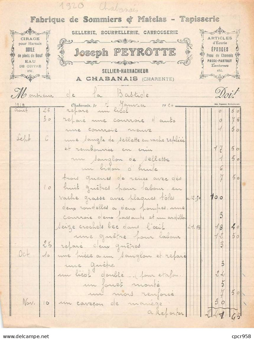 Facture.AM24464.Bois D'Oingt.1934.F Polaud & Fils.Articles En Cuir - 1900 – 1949