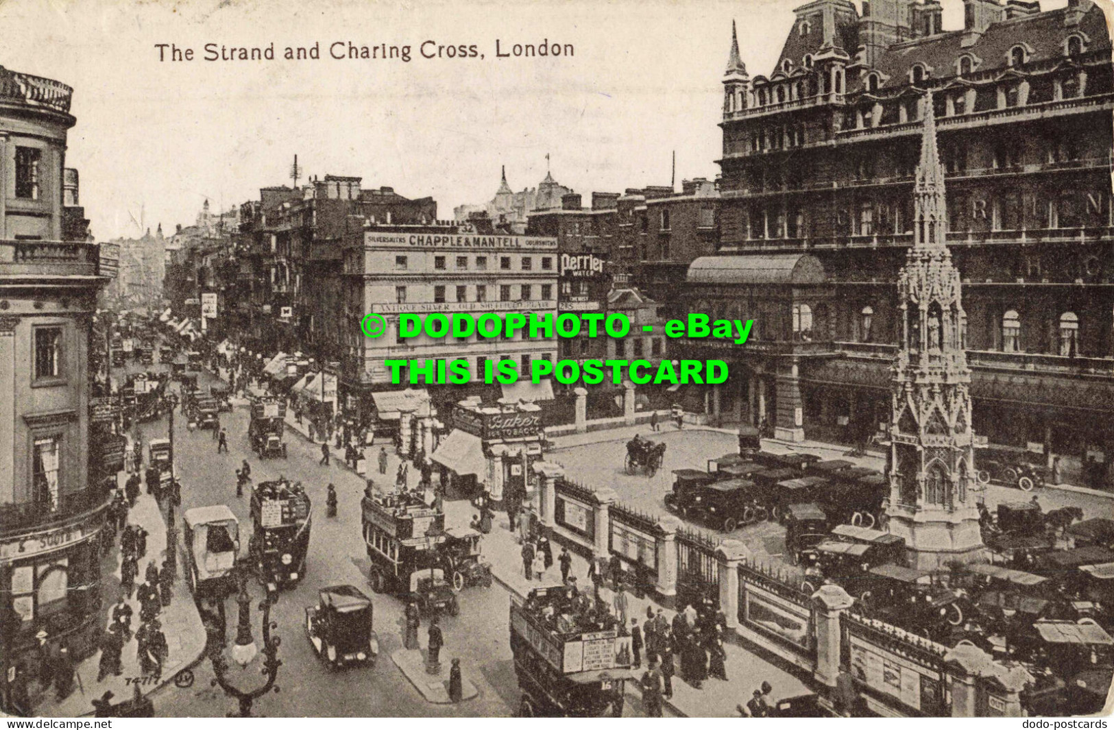 R562181 London. The Strand And Charing Cross. Valentine Series. Picture. 1922 - Sonstige & Ohne Zuordnung