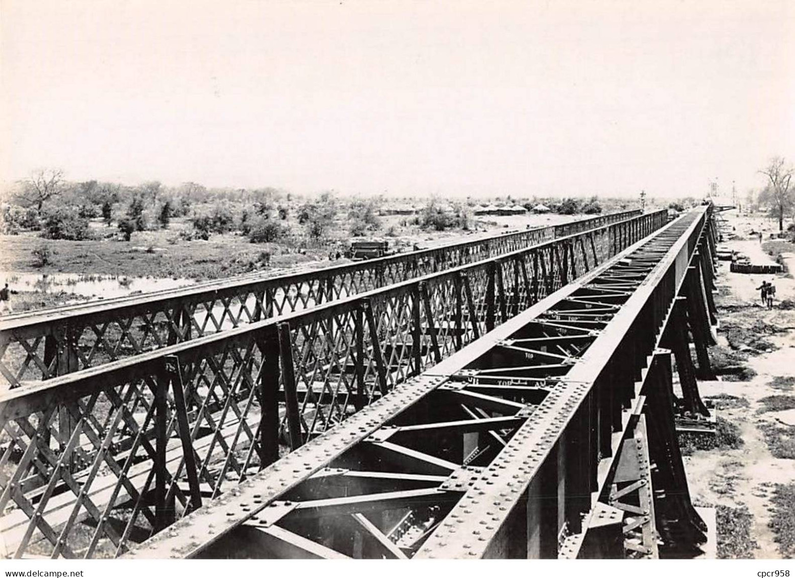Photographie . Moi10164 . Mozambique.zambeze Bridge.1932  .15 X 11 Cm. - Lieux