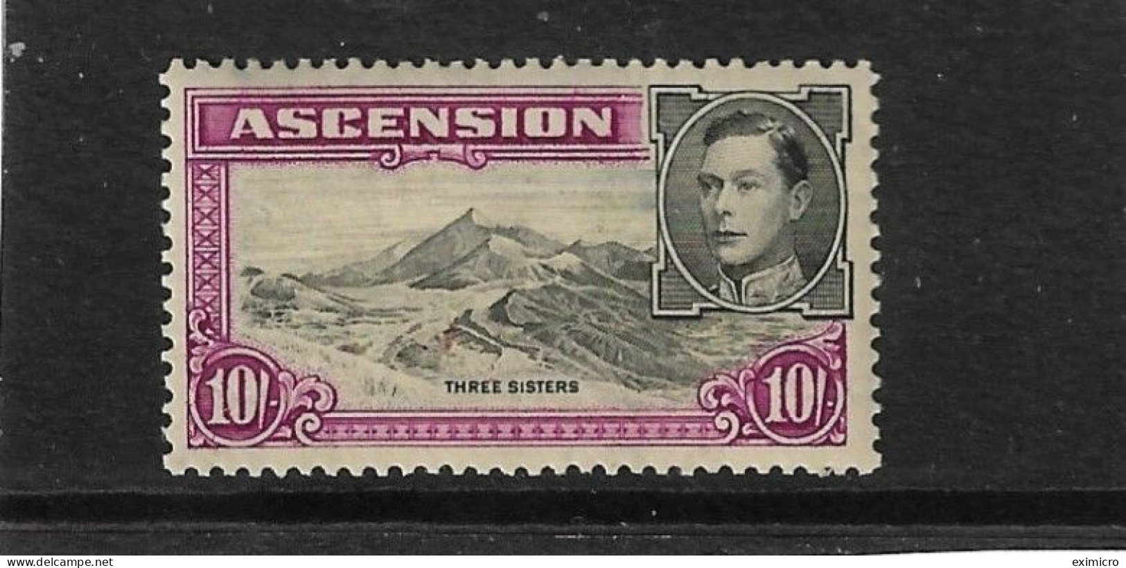 ASCENSION 1938 10s SG 47 PERF 13½ UNMOUNTED MINT Cat £120 - Ascension (Ile De L')