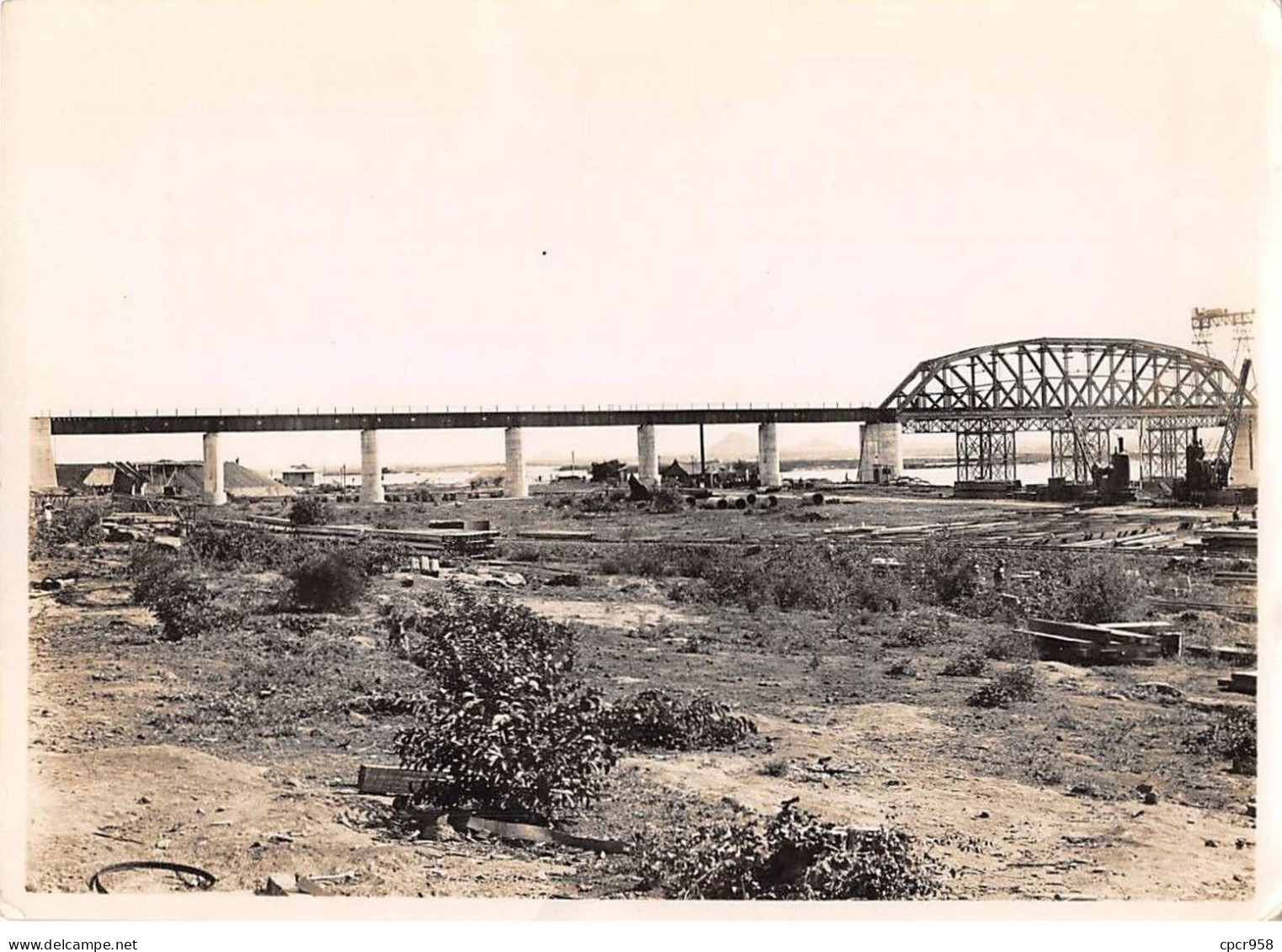 Photographie . Moi10169 . Mozambique.zambeze Bridge.1932  .15 X 11 Cm. - Places