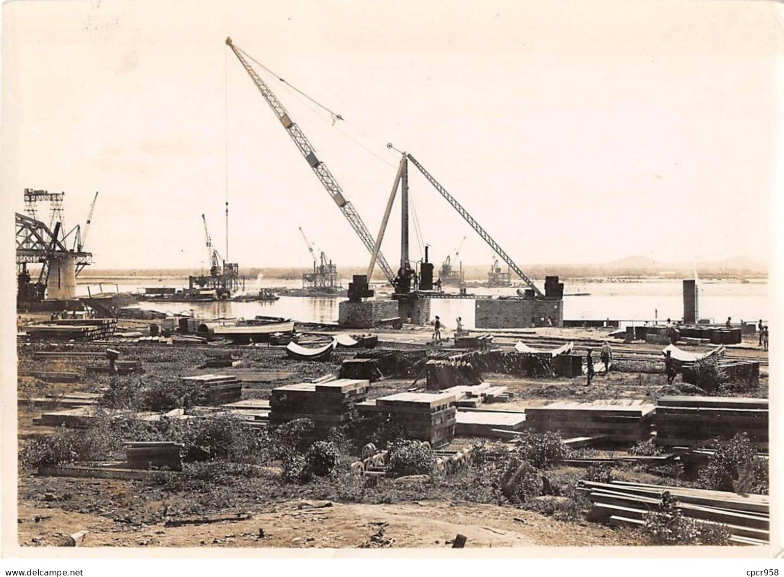 Photographie . Moi10168 . Mozambique.zambeze Bridge.1932  .15 X 11 Cm. - Places