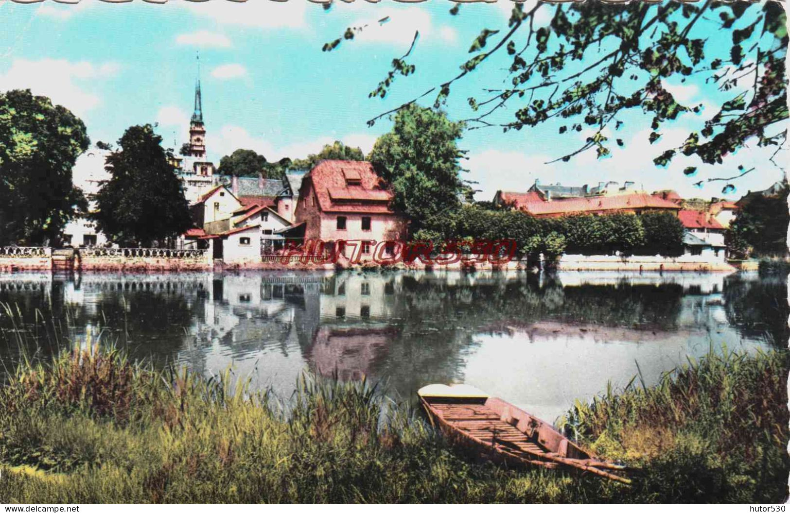 CPSM MONTBELIARD - DOUBS - VUE SUR L'ALLAN - Montbéliard