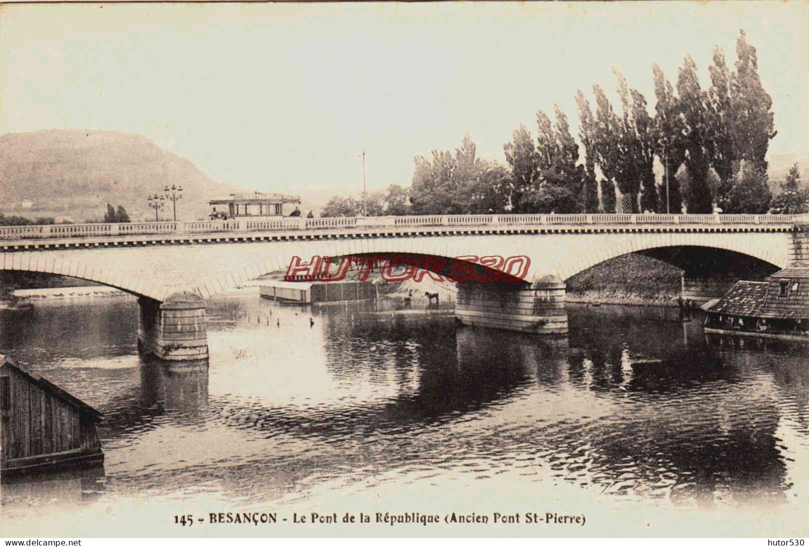 CPA BESANCON - DOUBS - PONT DE LA REPUBLIQUE - Besancon