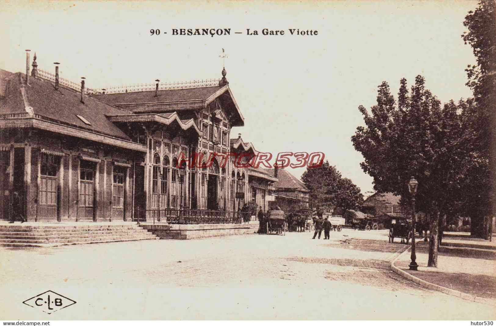 CPA BESANCON - DOUBS - LA GARE VIOTTE - ATTELAGE - Besancon