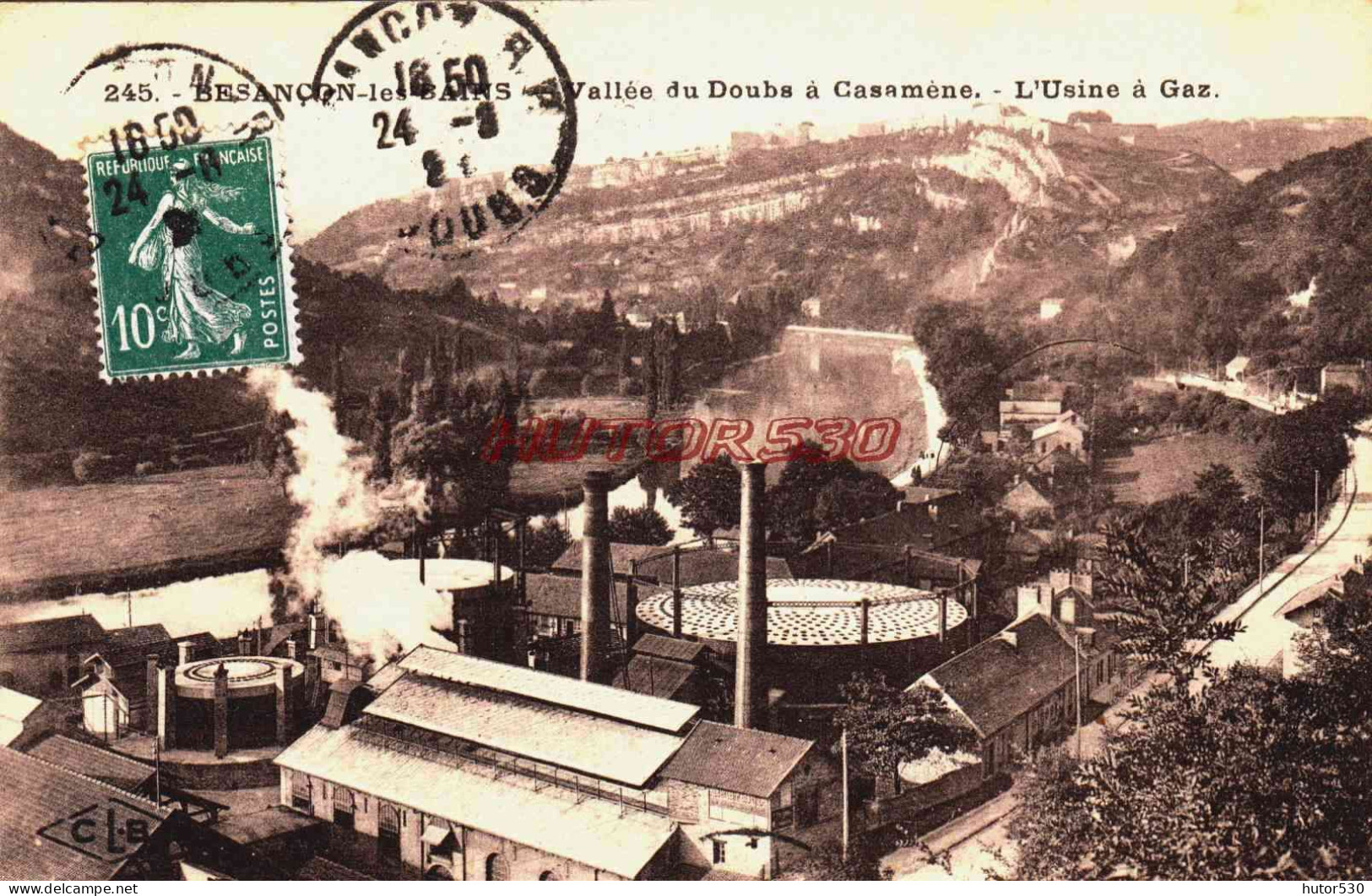 CPA BESANCON - DOUBS - VALLEE DE LA CASAMENE - L'USINE A GAZ - Besancon