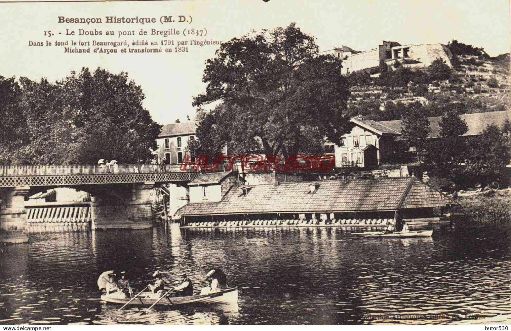 CPA BESANCON - DOUBS - PRES DU PONT DE BREGILLE - Besancon