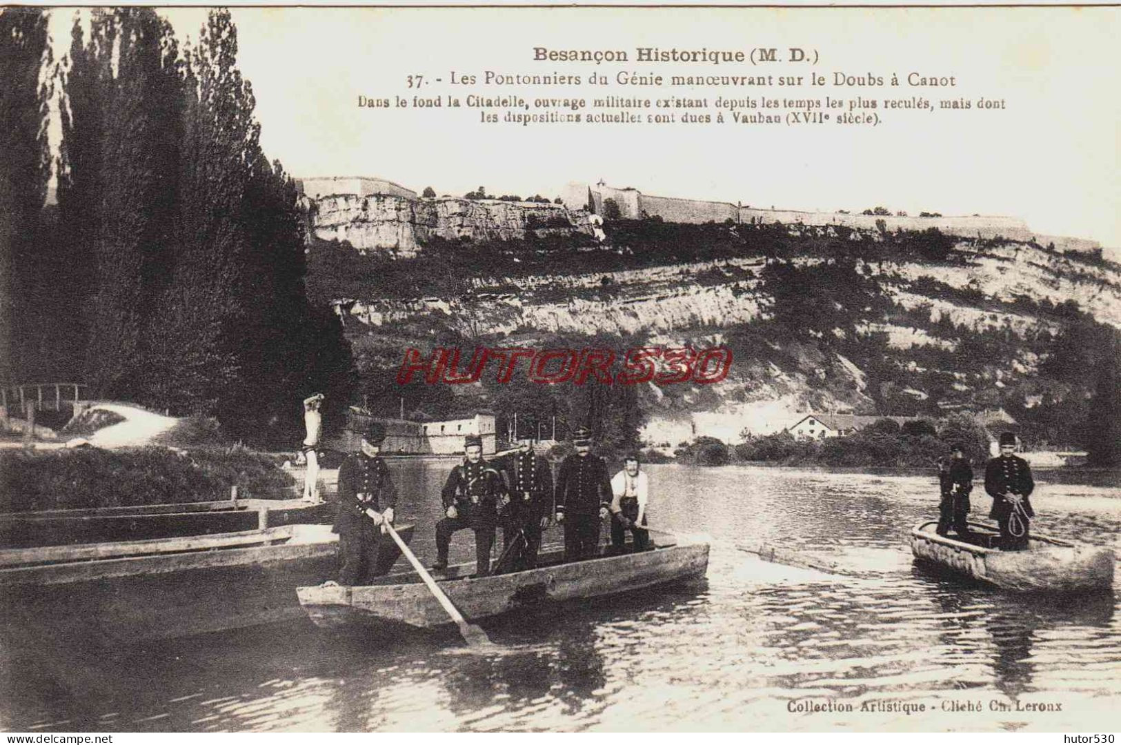 CPA BESANCON - DOUBS - LES PONTONNIERS DU GENIE - Besancon