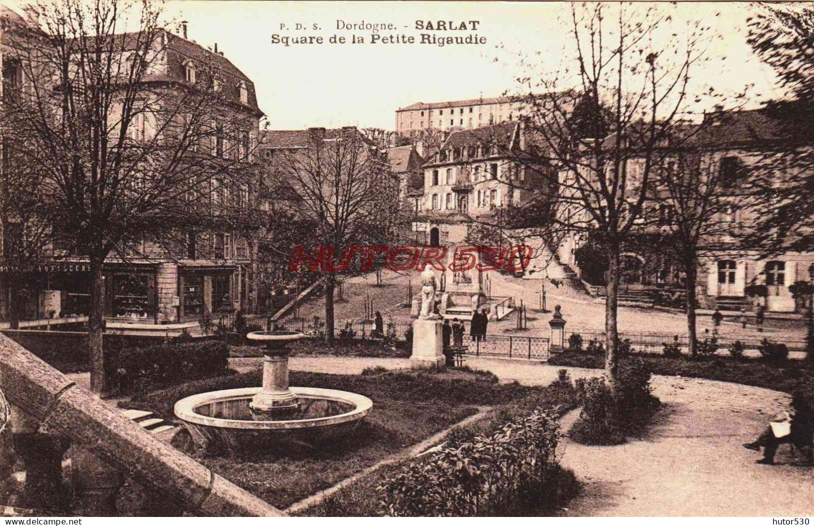 CPA SARLAT - DORDOGNE - SQUARE DE LA PETITE RIGAUDIE - Sarlat La Caneda