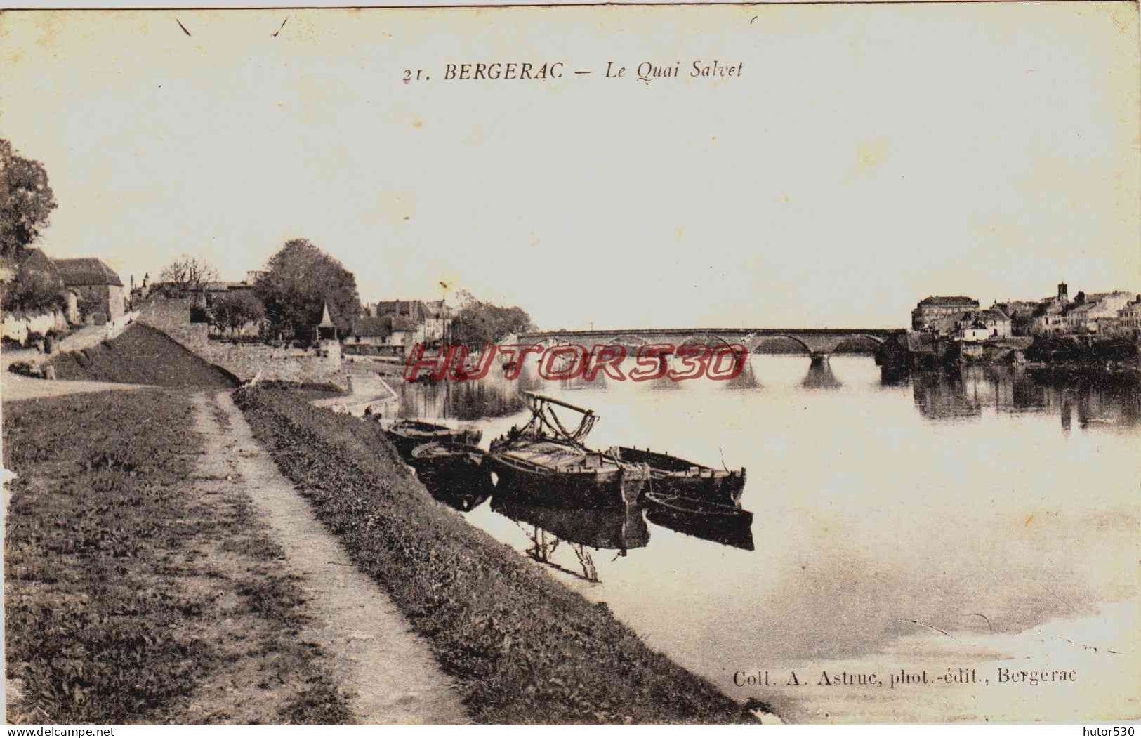 CPA BERGERAC - DORDOGNE - LE QUAI SALVET - Bergerac