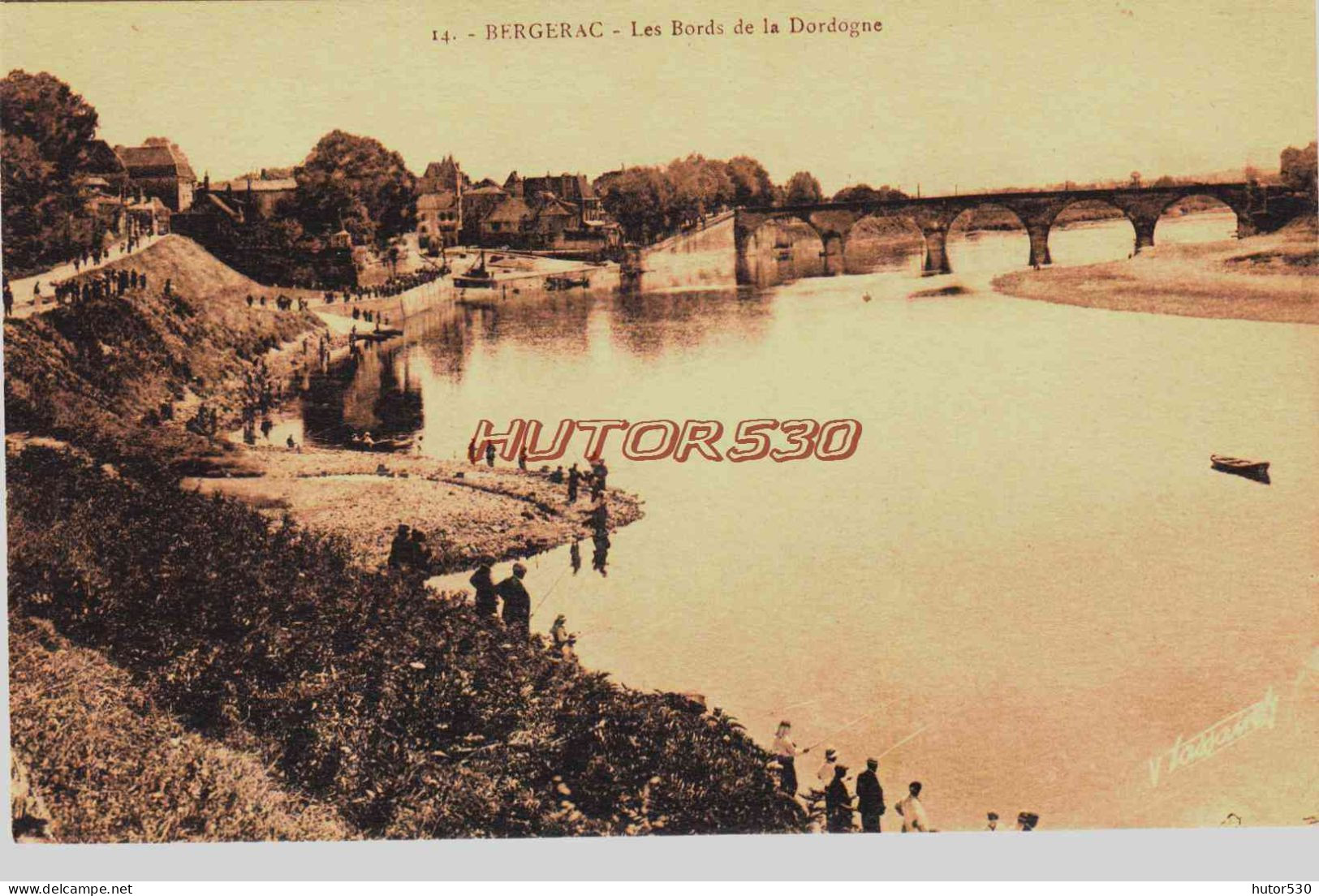 CPA BERGERAC - DORDOGNE - LES BORDS DE LA DORDOGNE - Bergerac