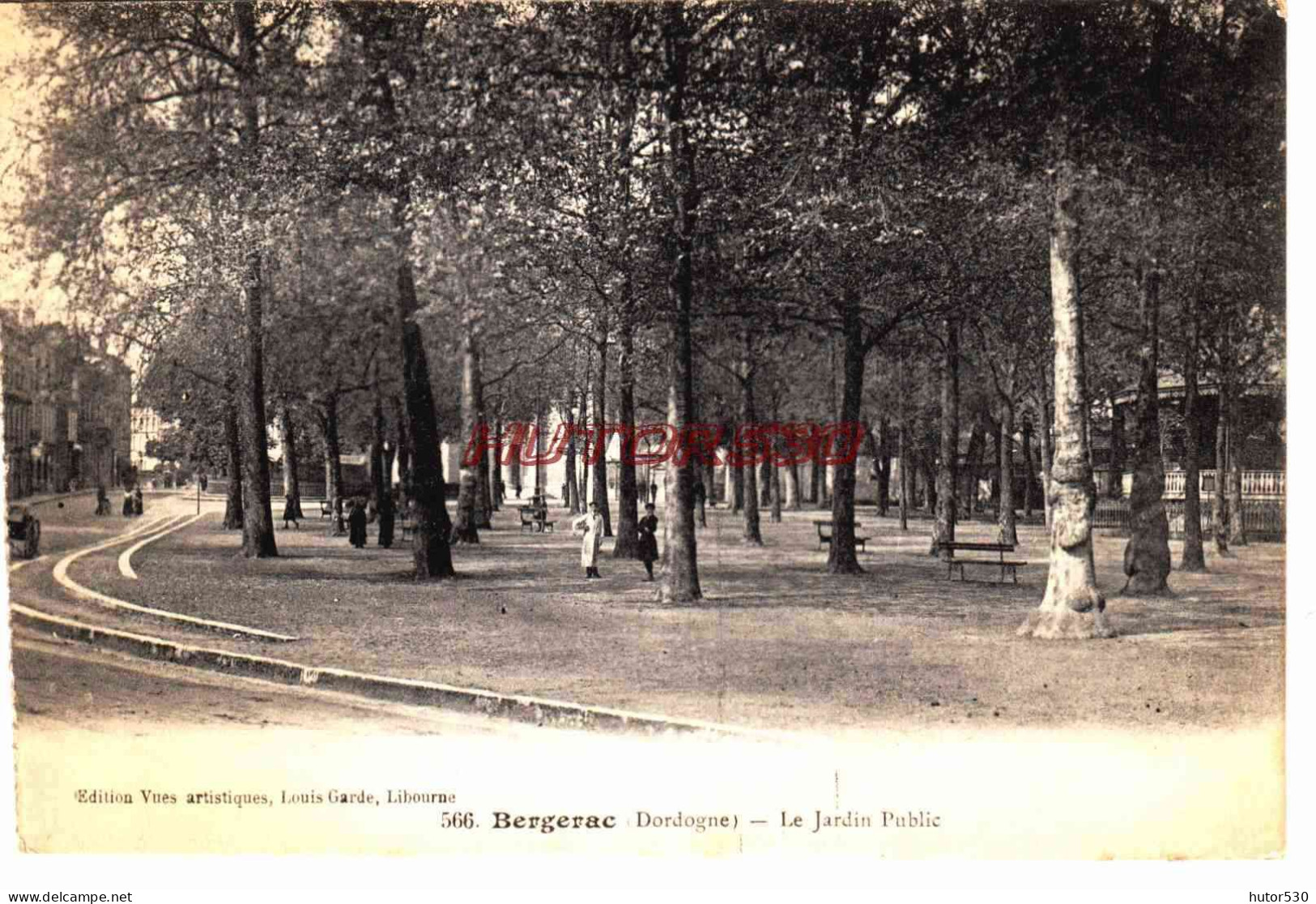 CPA BERGERAC - DORDOGNE - LE JARDIN PUBLIC - Bergerac