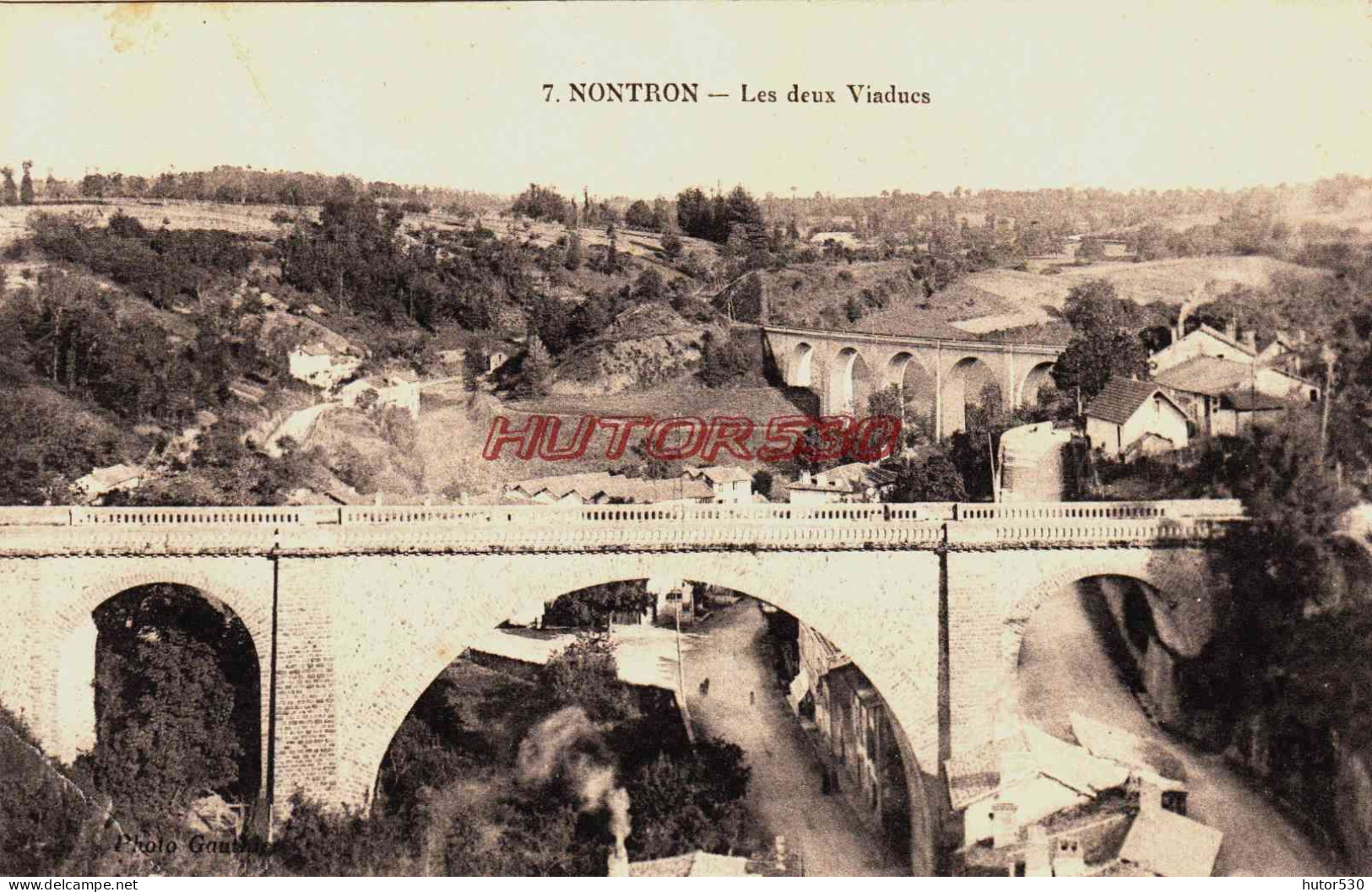 CPA NONTRON - DORDOGNE - LES DEUX VIADUCS - Nontron