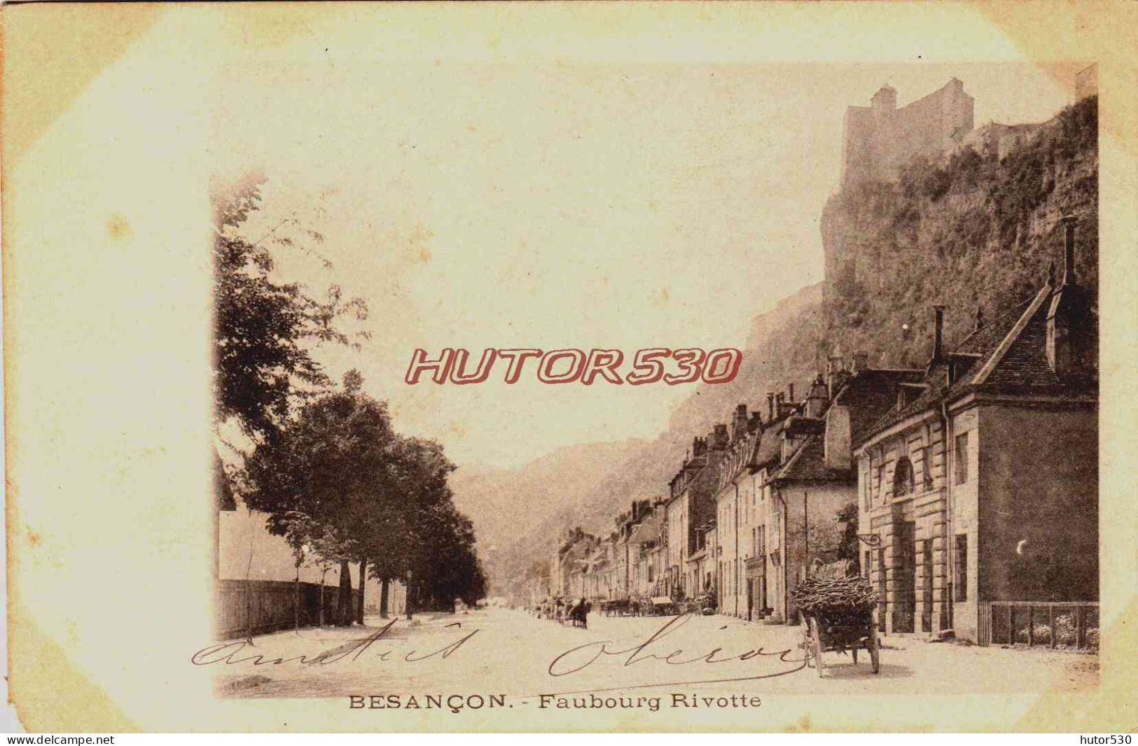 CPA BESANCON - DOUBS - FAUBOURG RIVOTTE - Besancon