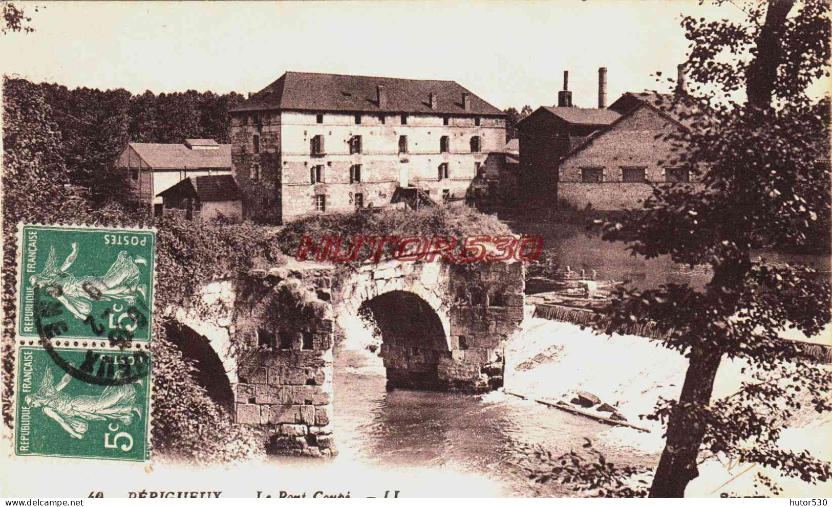 CPA PERIGUEUX - DORDOGNE - LE PONT COUPE - Périgueux