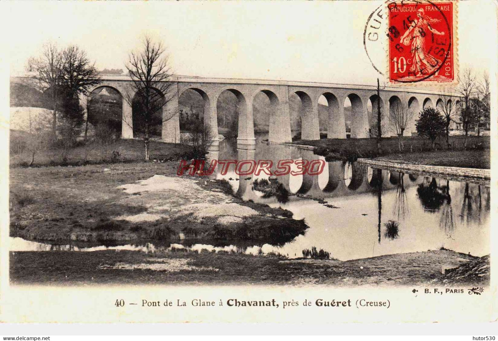 CPA CHAVANAT - CREUSE - PONT DE LA GLANE - Other & Unclassified