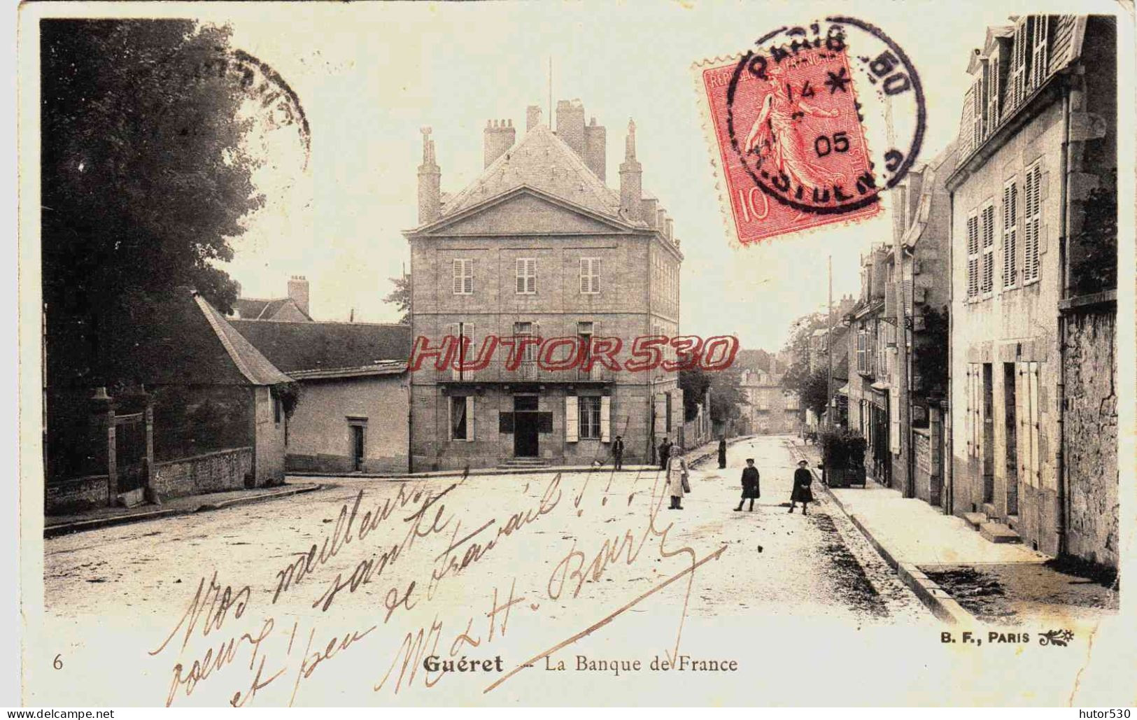 CPA GUERET - CREUSE - LA BANQUE DE FRANCE - Guéret