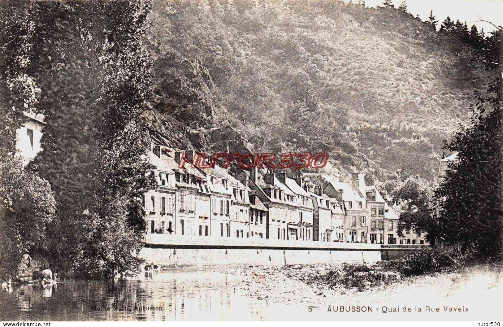 CPA AUBUSSON - CREUSE - QUAI DE LA RUE VAVEIX - Aubusson