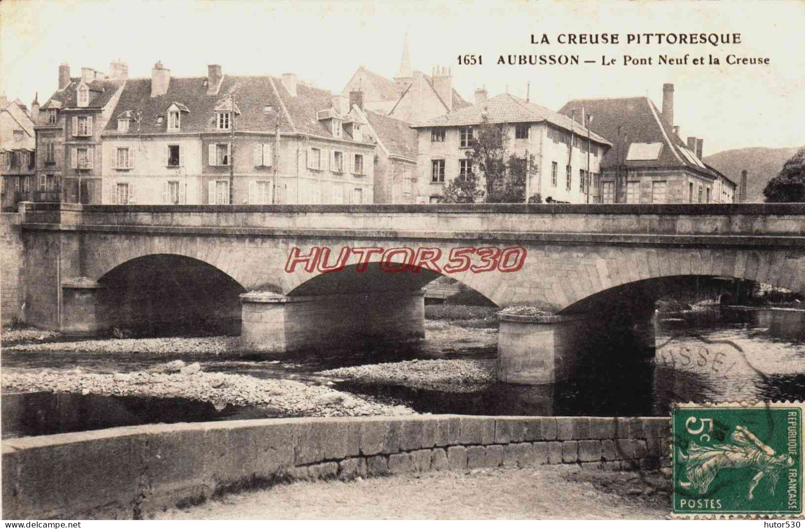 CPA AUBUSSON - CREUSE - LE PONT NEUF - Aubusson