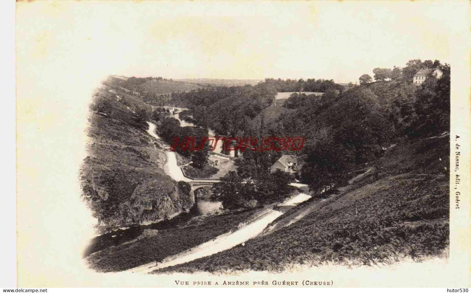 CPA ANZEME - CREUSE - VUE D'ANZEME - Sonstige & Ohne Zuordnung