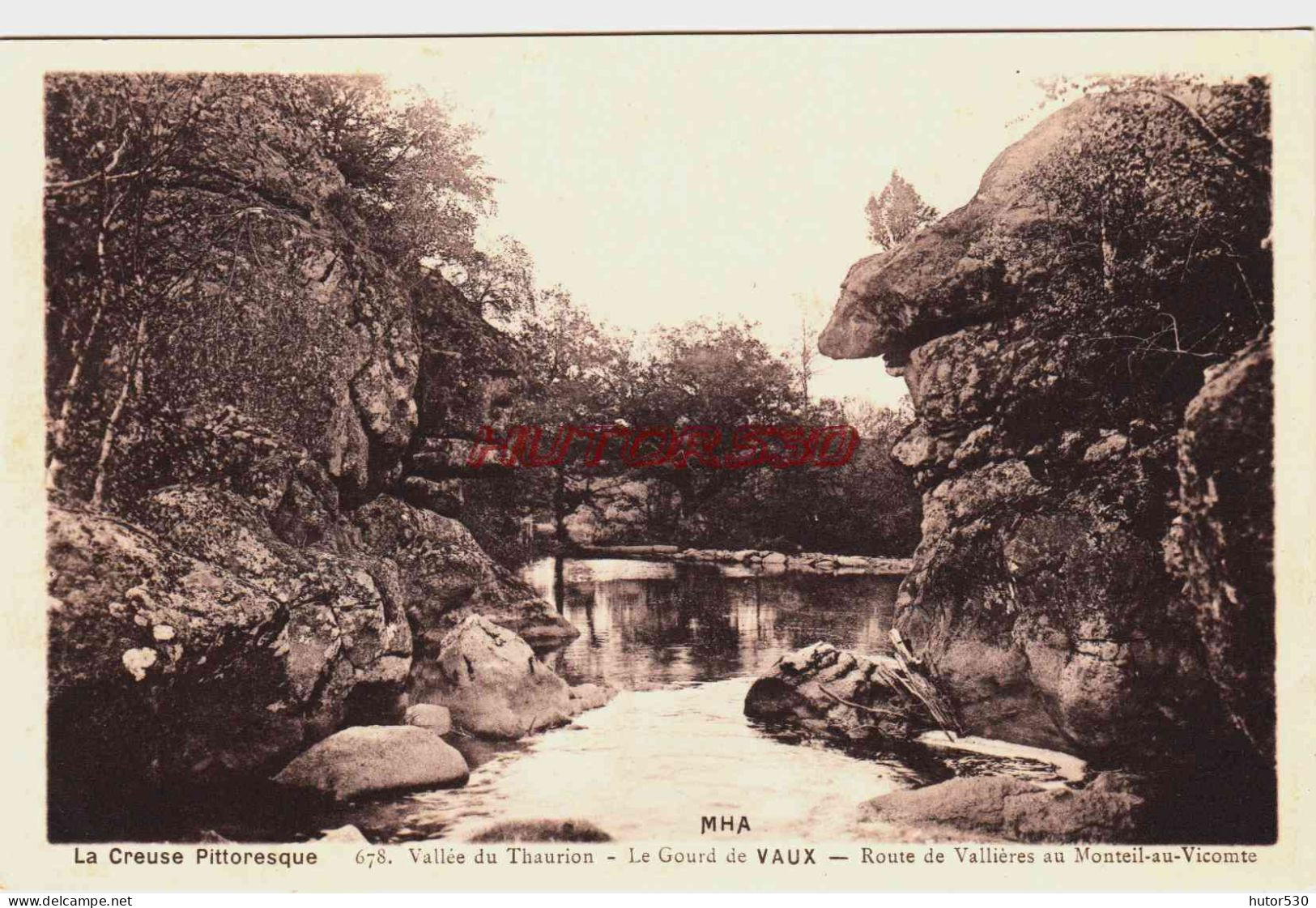 CPA LE GOURD DE VAUX - CREUSE - VALLEE DU THAURION - Other & Unclassified