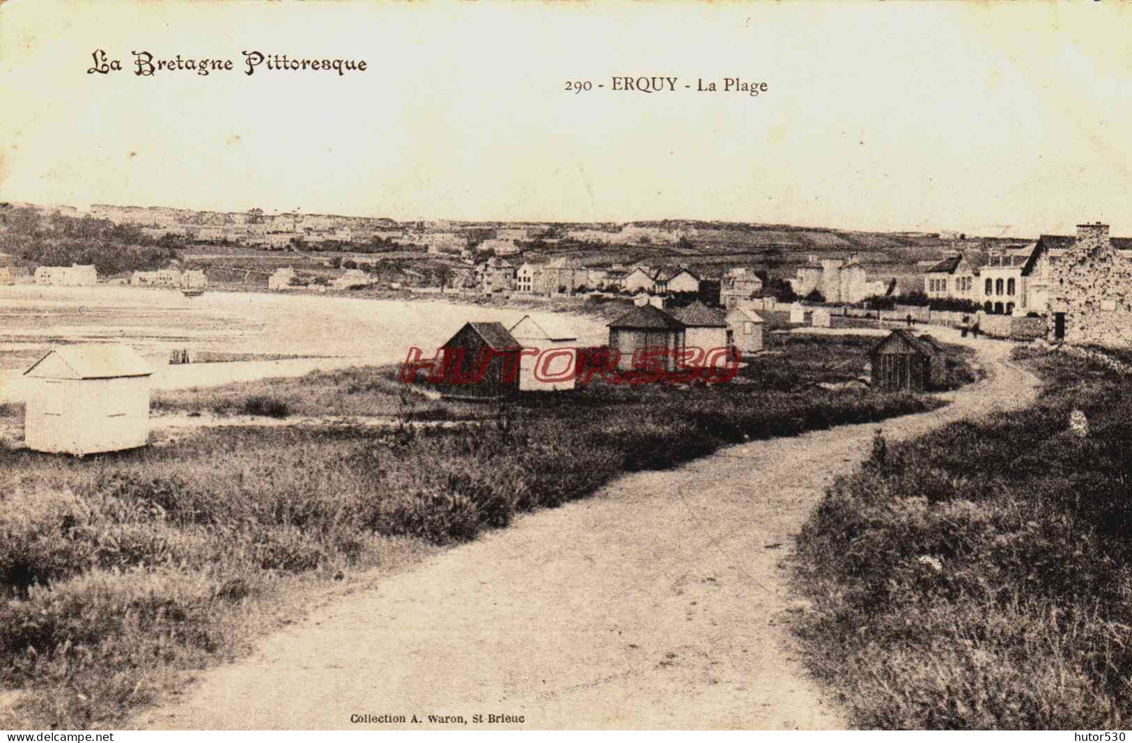 CPA ERQUY - COTES D'ARMOR - LA PLAGE - Erquy