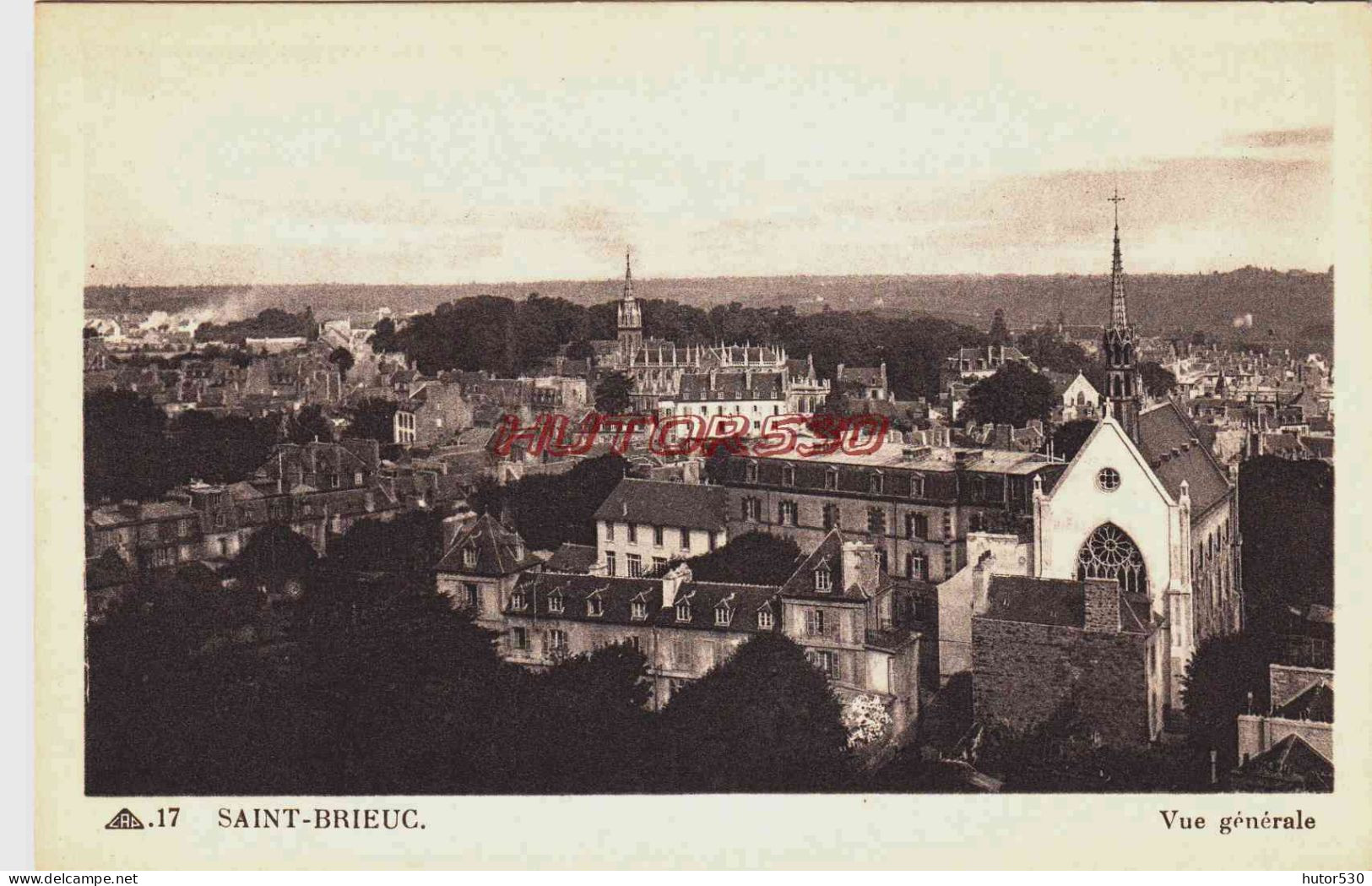 CPA SAINT BRIEUC - COTES D'ARMOR - VUE GENERALE - Saint-Brieuc