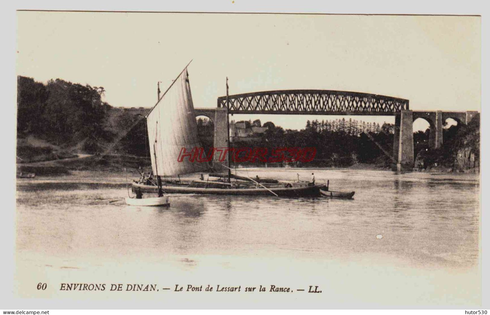 CPA DINAN - COTES D'ARMOR - ENVIRONS - LE PONT DE LESSART SUR LA RANCE - Dinan