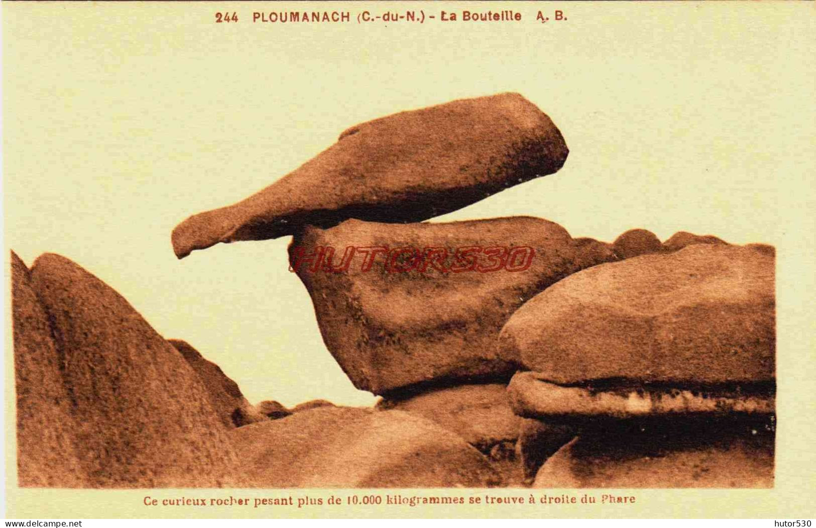 CPA PLOUMANACH - COTES D'ARMOR - LA BOUTEILLE - Perros-Guirec