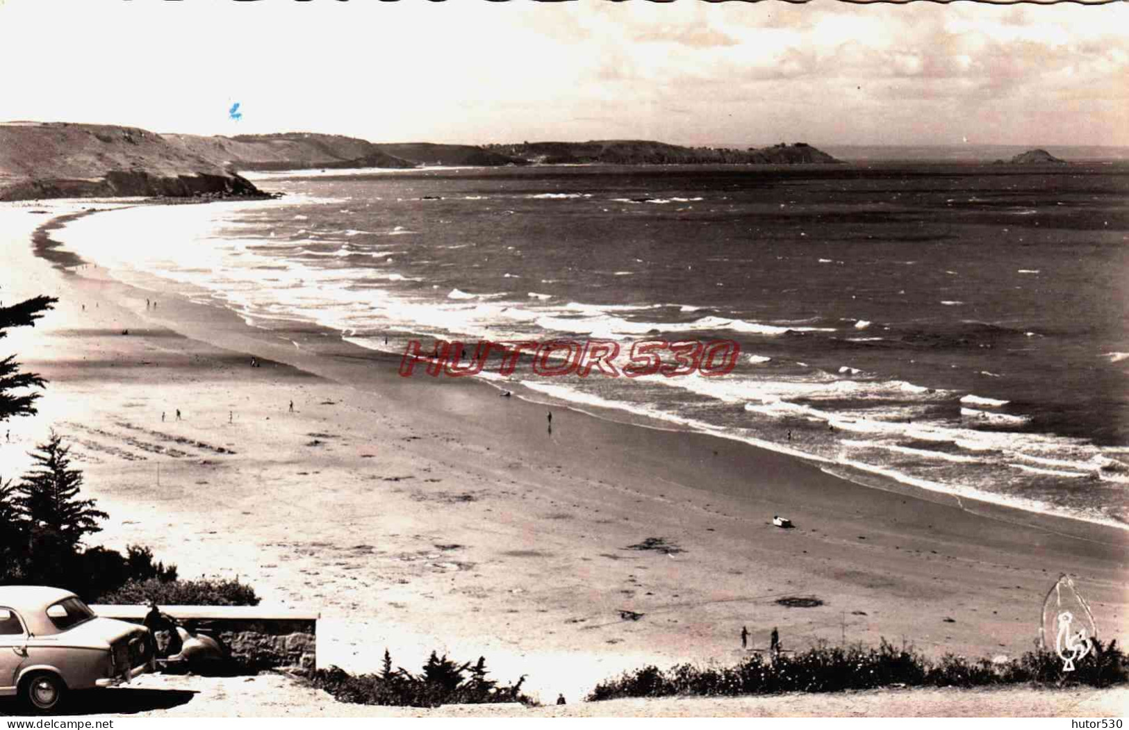 CPSM ERQUY - COTES D'ARMOR - LA PLAGE DU CAROUAL - Erquy