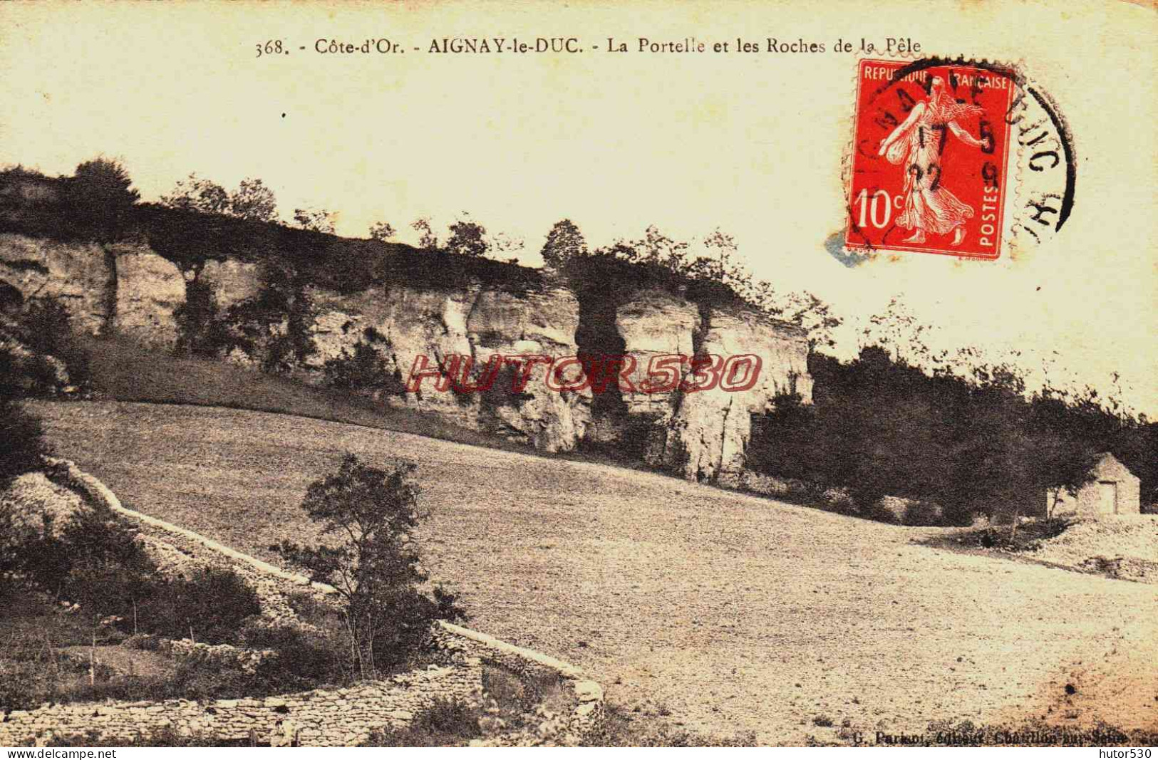 CPA AIGNAY LE DUC - COTE D'OR - LA PORTELLE ET LES ROCHES DE LA PELLE - Sonstige & Ohne Zuordnung