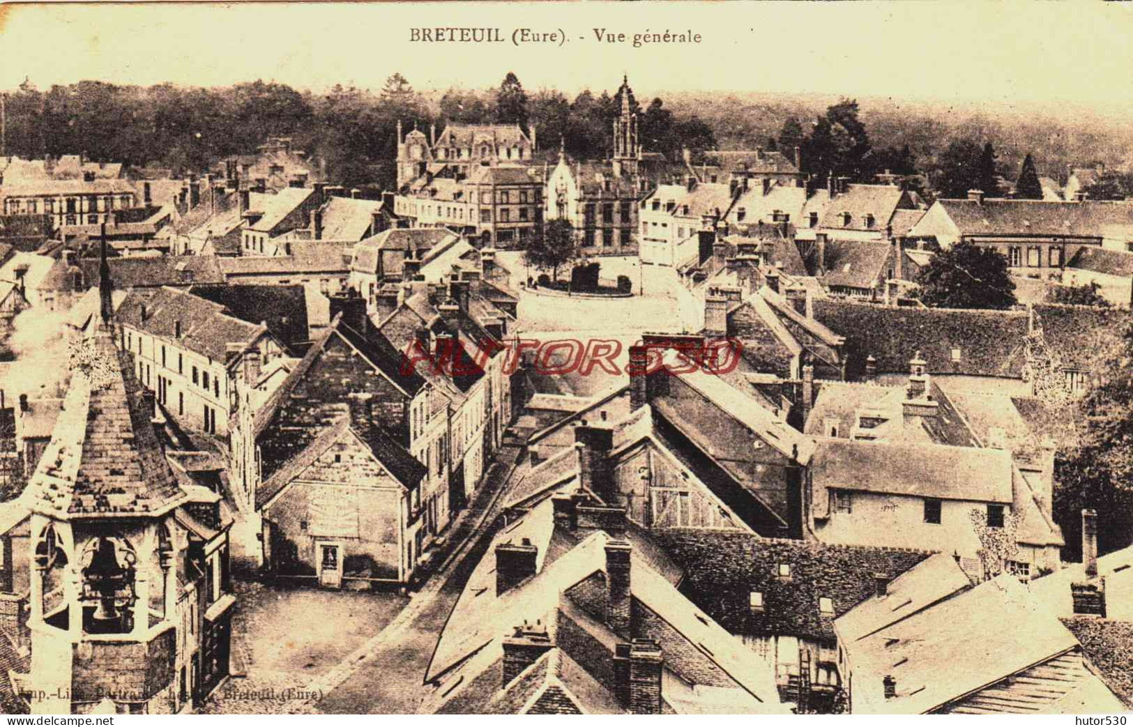 CPA BRETEUIL - EURE - VUE GENERALE - Breteuil