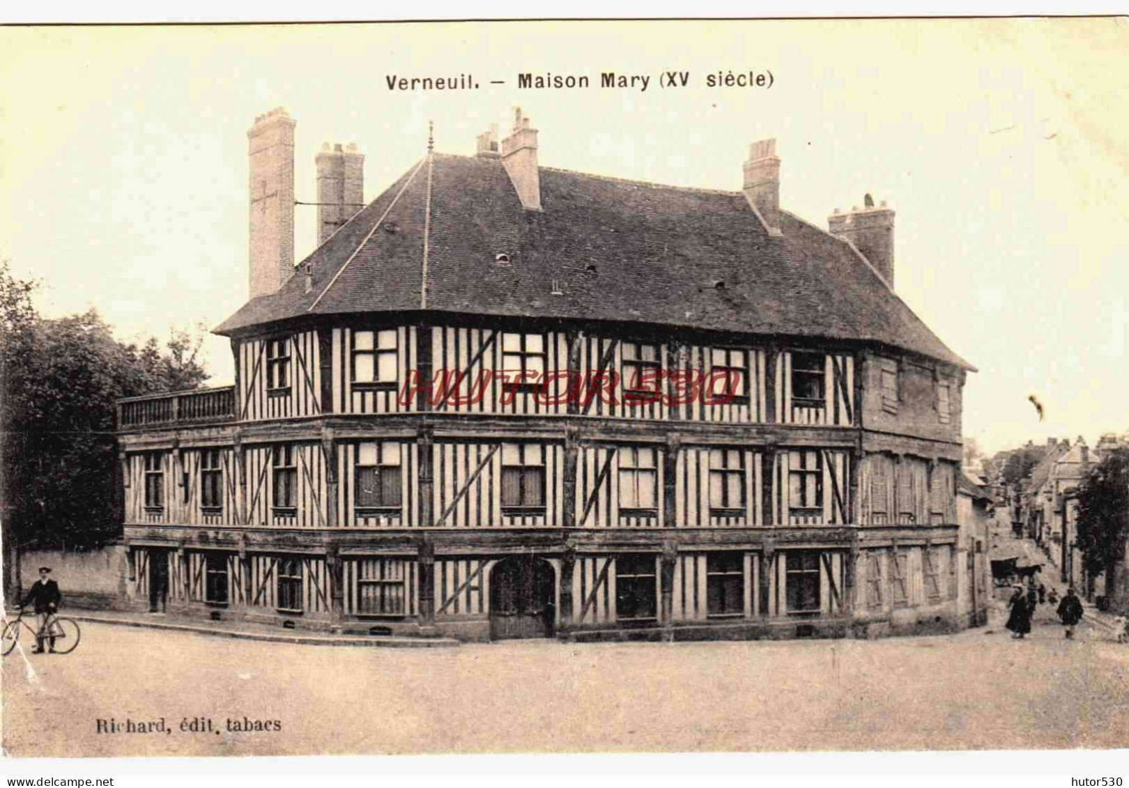 CPA VERNEUIL - EURE - MAISON MARY - Verneuil-sur-Avre