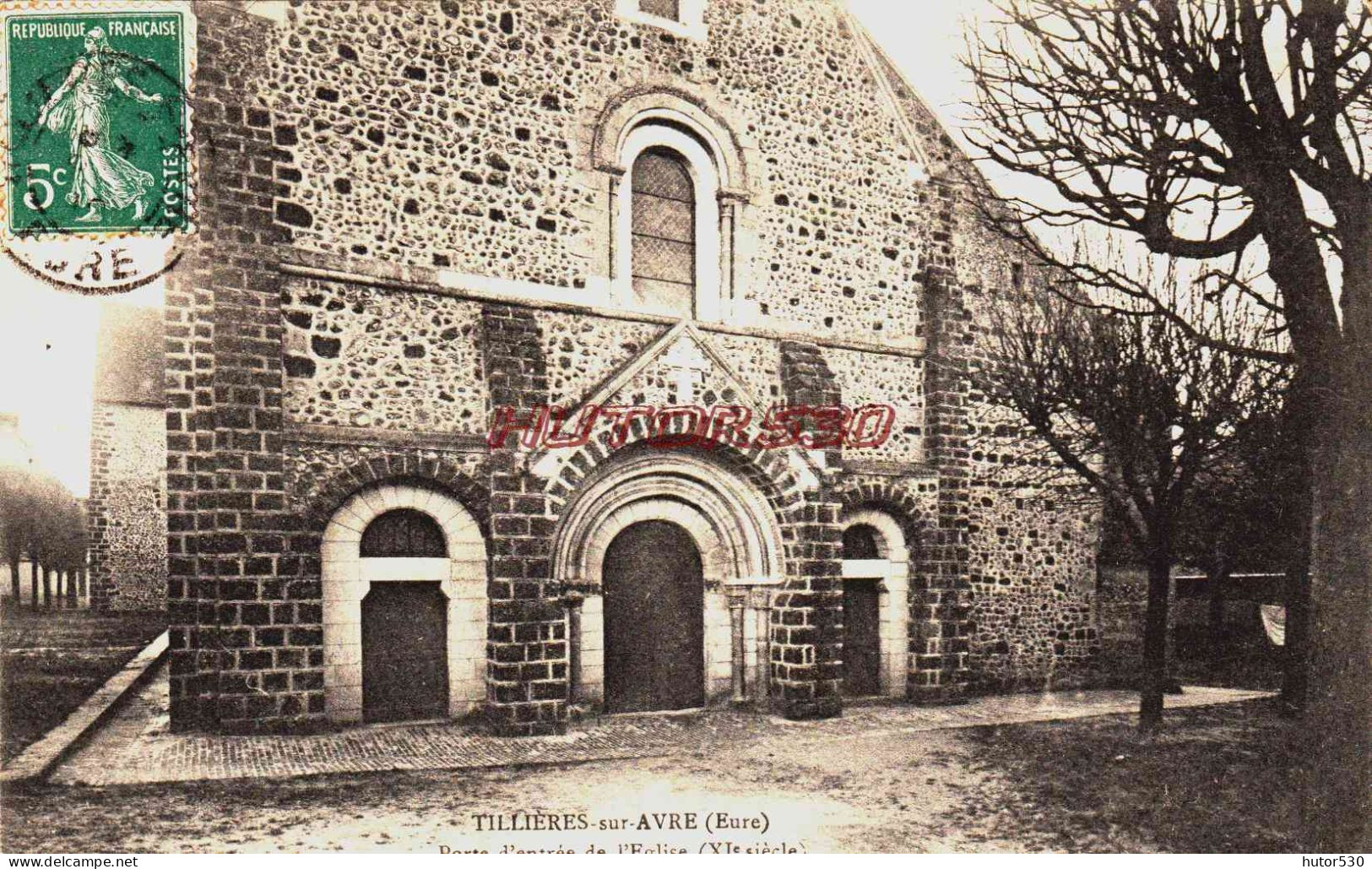 CPA TILLIERES SUR AVRE - EURE - L'EGLISE - Tillières-sur-Avre