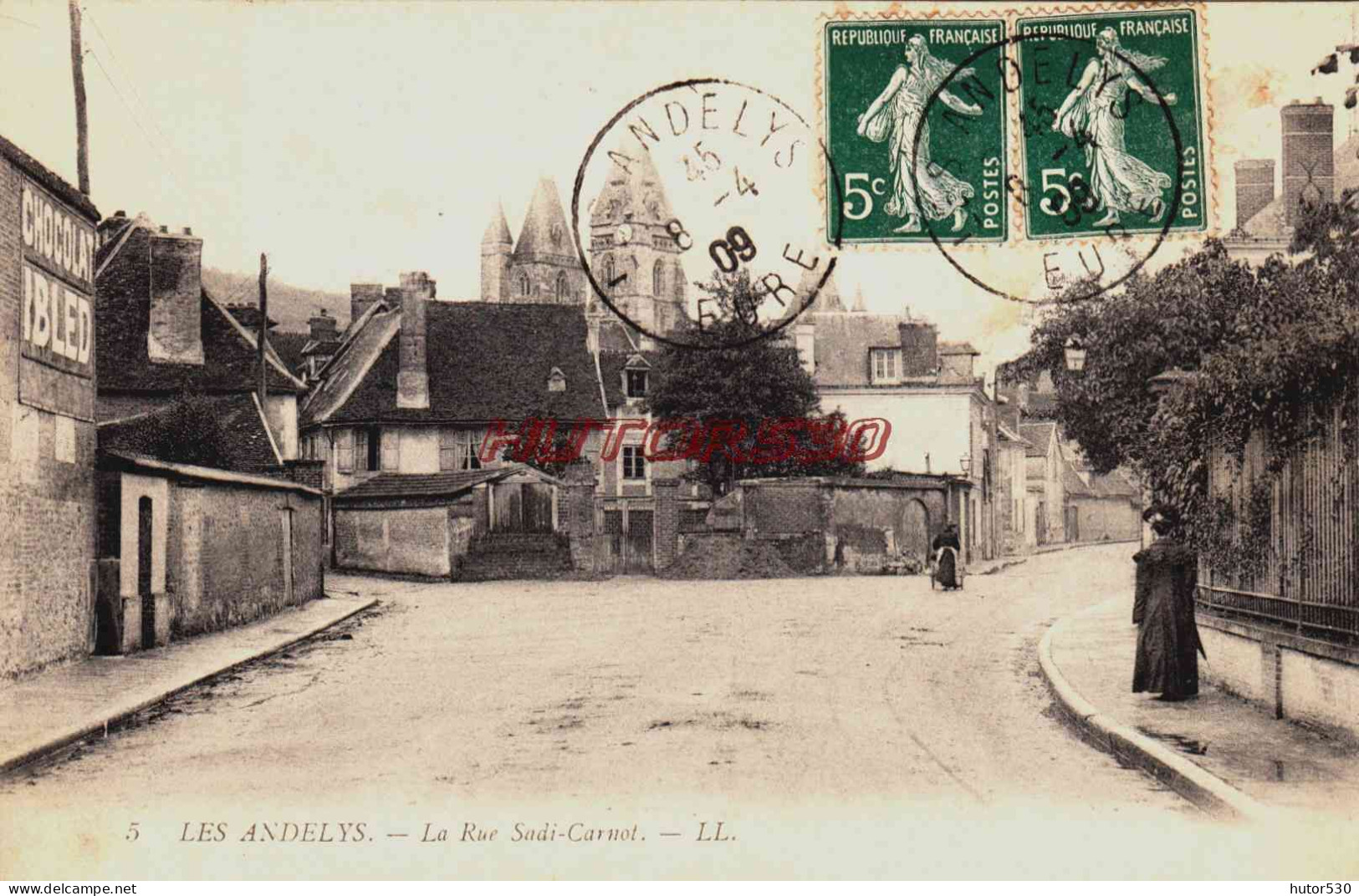 CPA LES ANDELYS - EURE - LA RUE SIDI CARNOT - Les Andelys