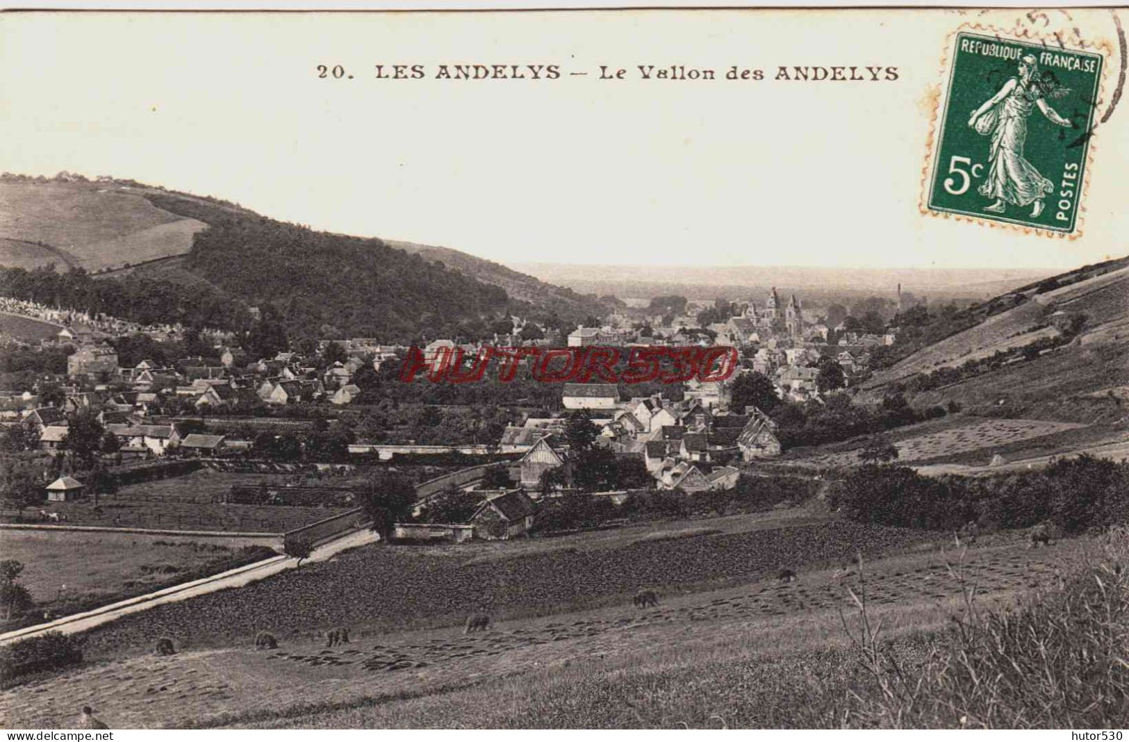 CPA LES ANDELYS - EURE - LE VALLON - Les Andelys