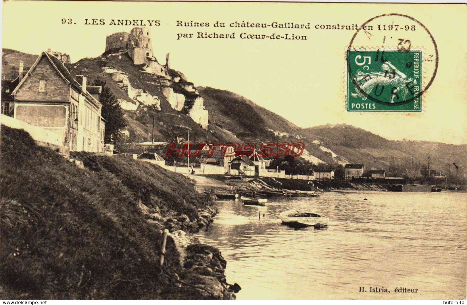 CPA LES ANDELYS - EURE - BORDS DE SEINE ET CHATEAU GAILLARD - Les Andelys