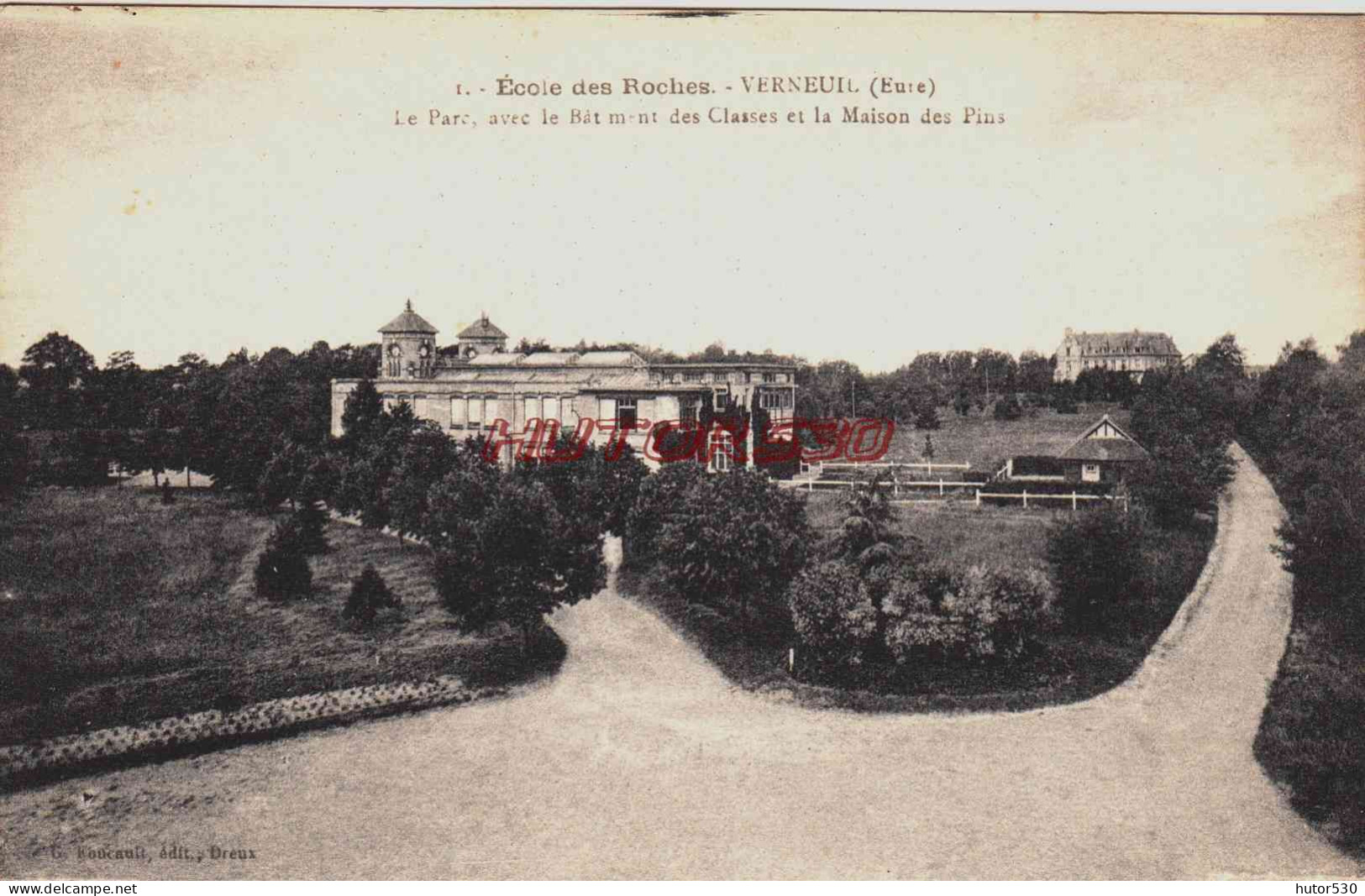 CPA VERNEUIL - EURE - ECOLE DES ROCHES - Verneuil-sur-Avre