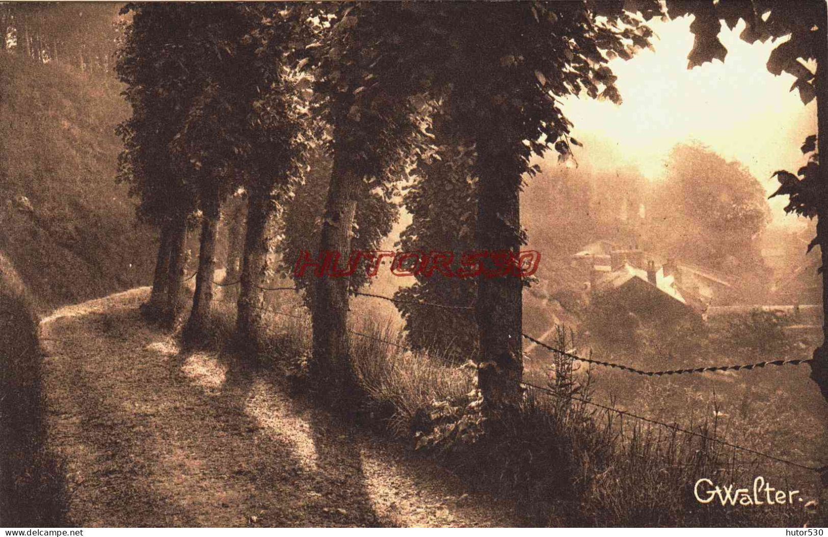 CPA BERNAY - EURE - PROMENADE DES MONTS (G. WALTER) - Bernay