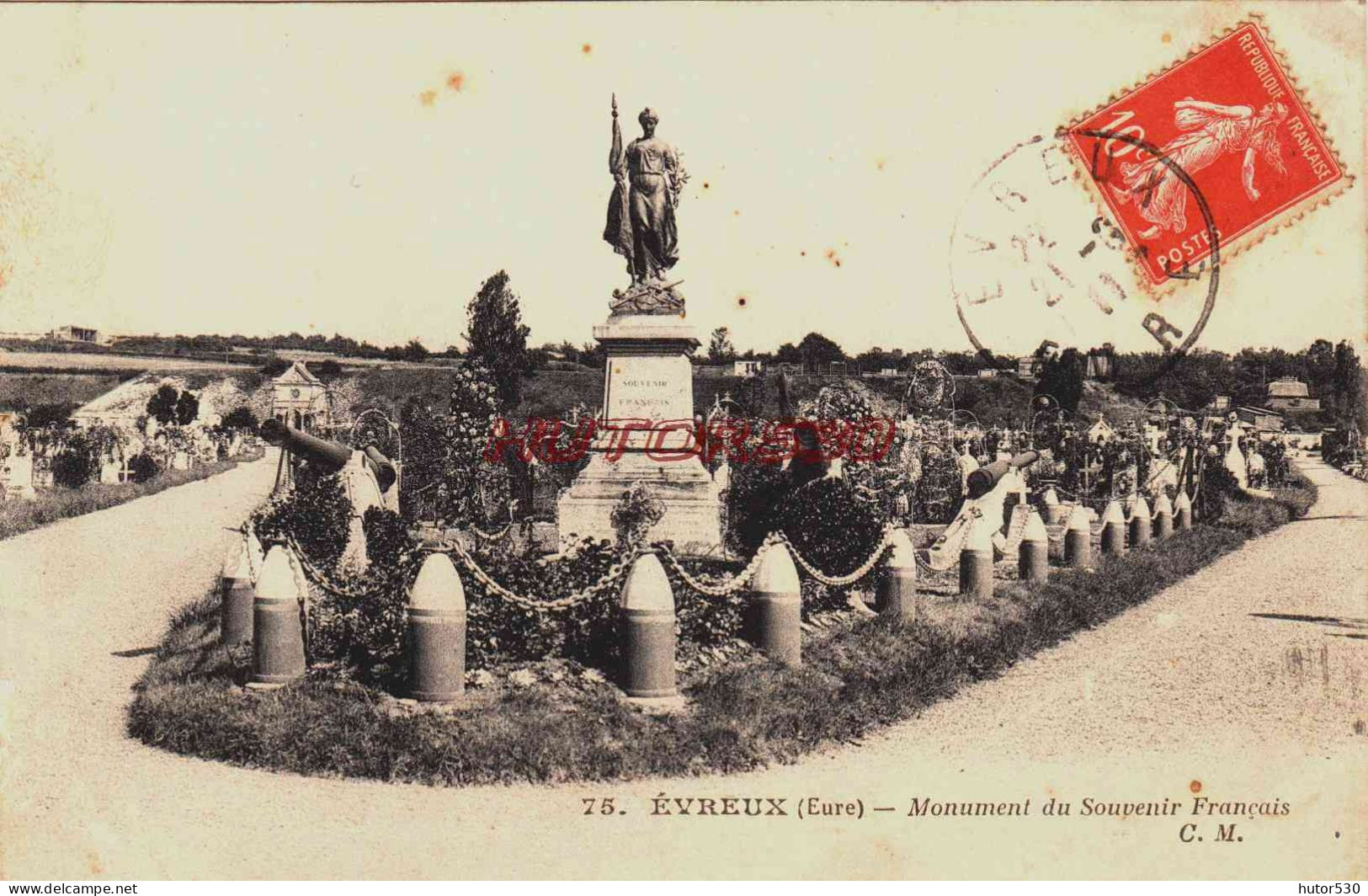 CPA EVREUX - EURE - MONUMENT DU SOUVENIR FRANCAIS - Evreux