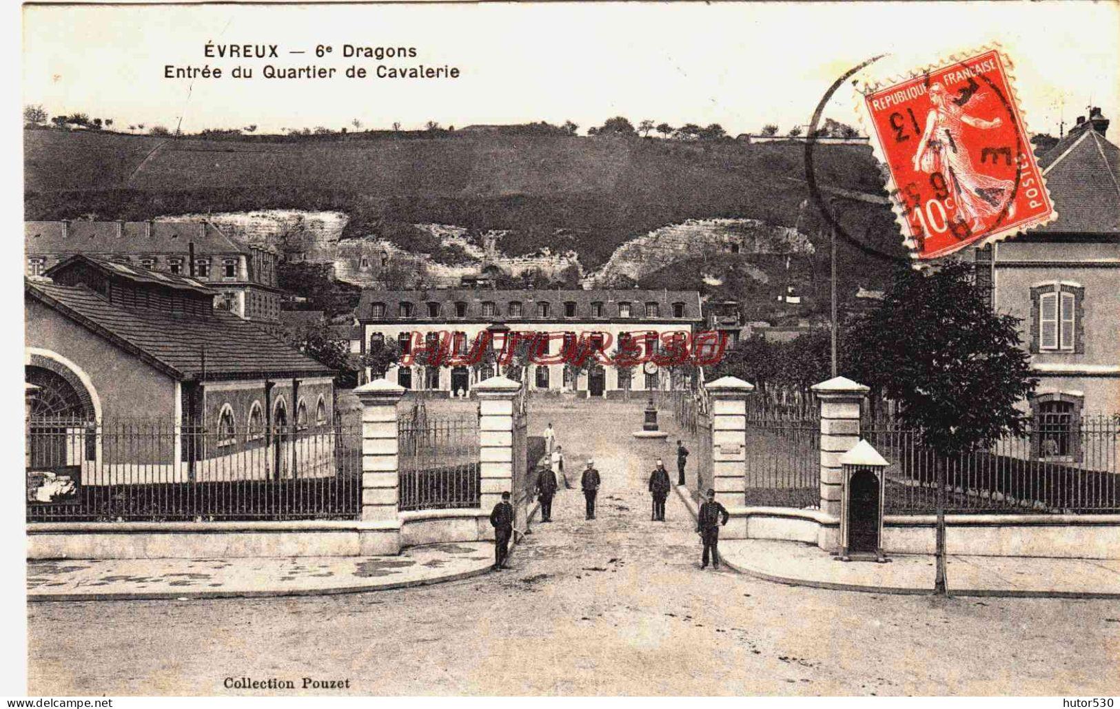 CPA EVREUX - EURE - ENTREE DU QUARTIER DE CAVALERIE - Evreux