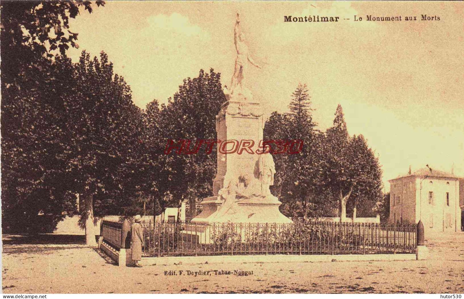 CPA MONTELIMAR - DROME - LE MONUMENT AUX MORTS - Montelimar