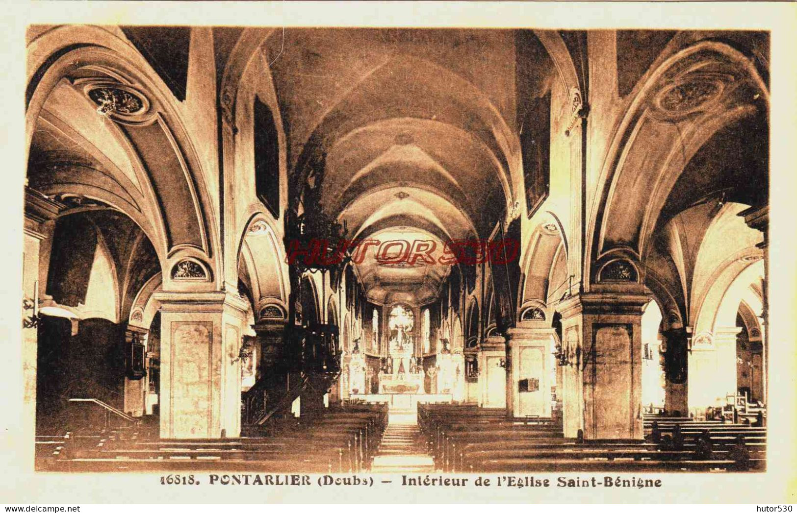 CPA PONTARLIER - DOUBS - L'EGLISE - Pontarlier