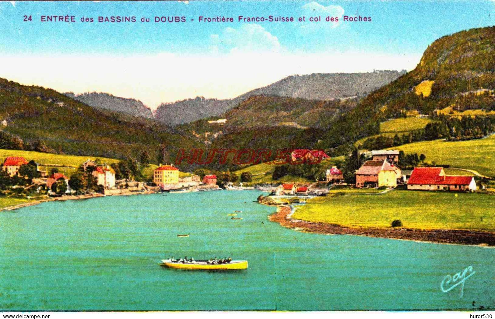 CPA FRONTIERE FRANCO SUISSE - DOUBS - ENTREE DES BASSINS DU DOUBS - Altri & Non Classificati