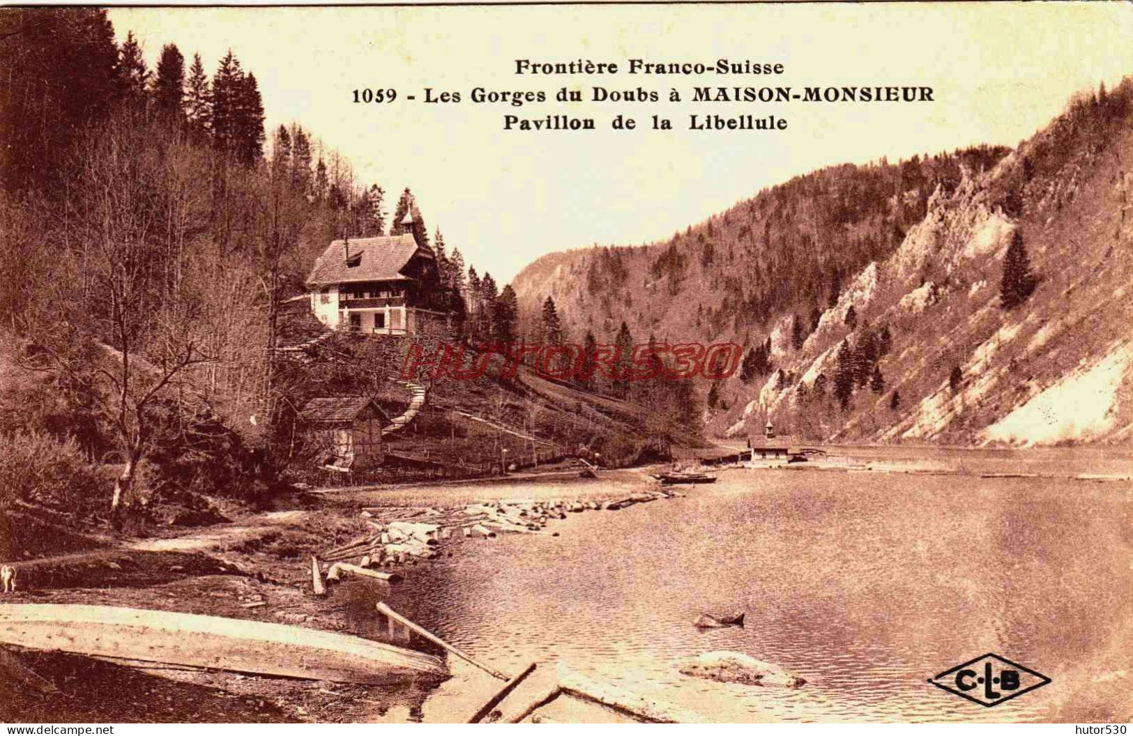 CPA FRONTIERE FRANCO SUISSE - DOUBS - MAISON MONSIEUR - PAVILLON DE LA LIBELLULE - Altri & Non Classificati