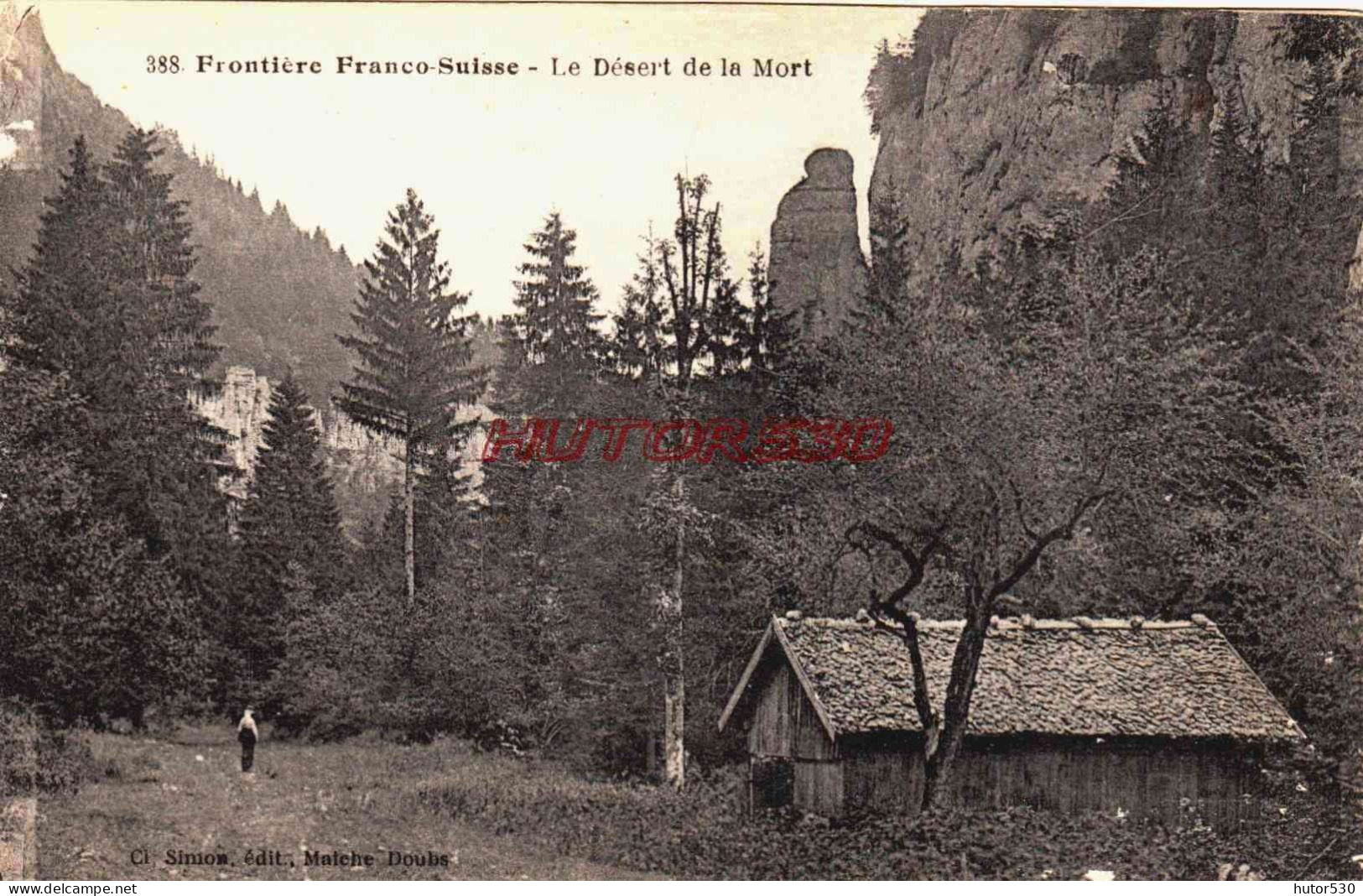 CPA FRONTIERE FRANCO SUISSE - DOUBS - LE DESERT DE LA MORT - Altri & Non Classificati